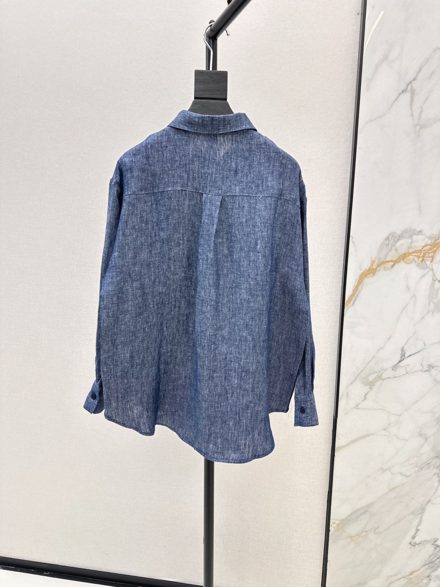 ES 25ss linen embroidered shirt