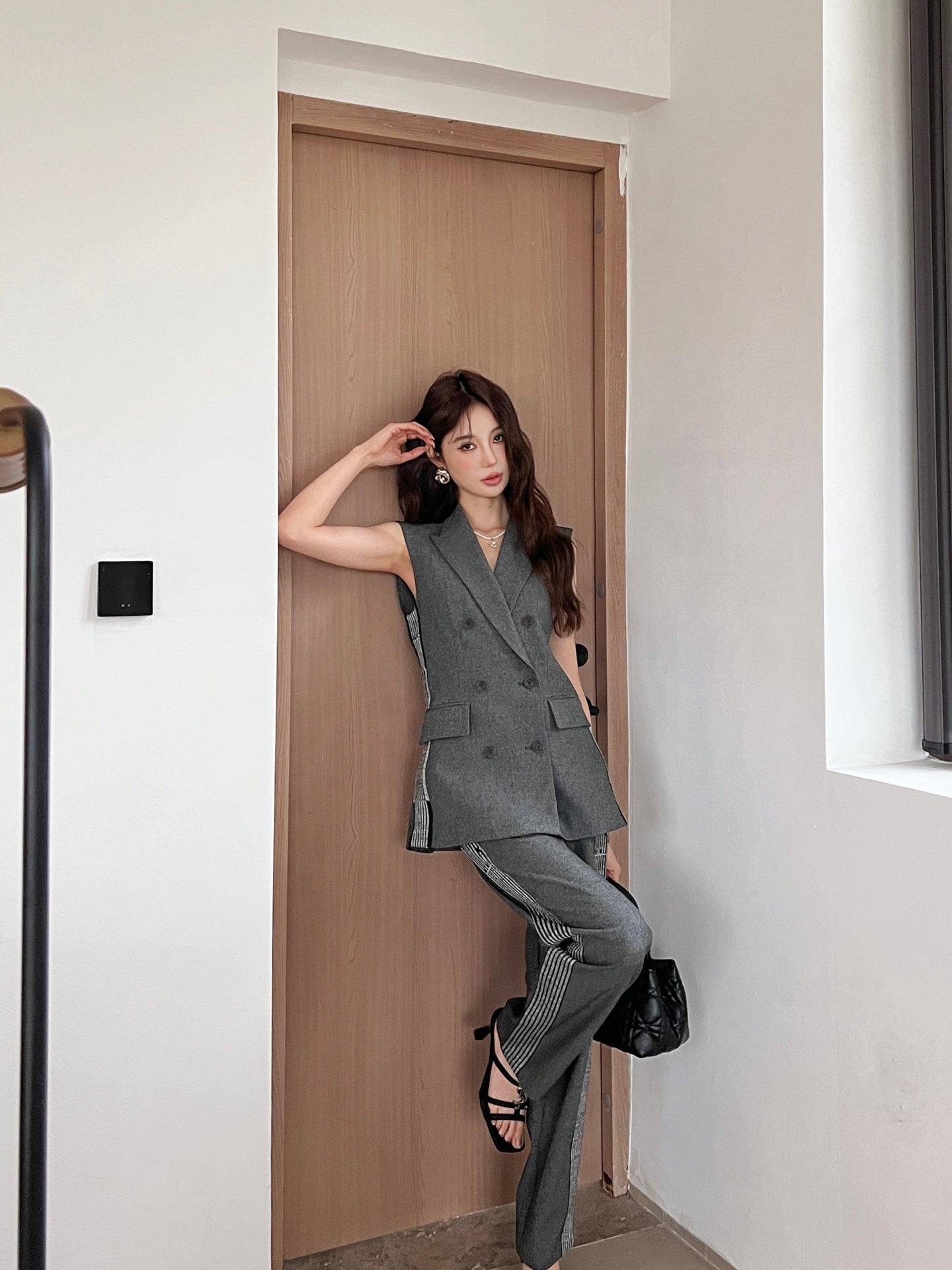 D 25ss vest suit pants set