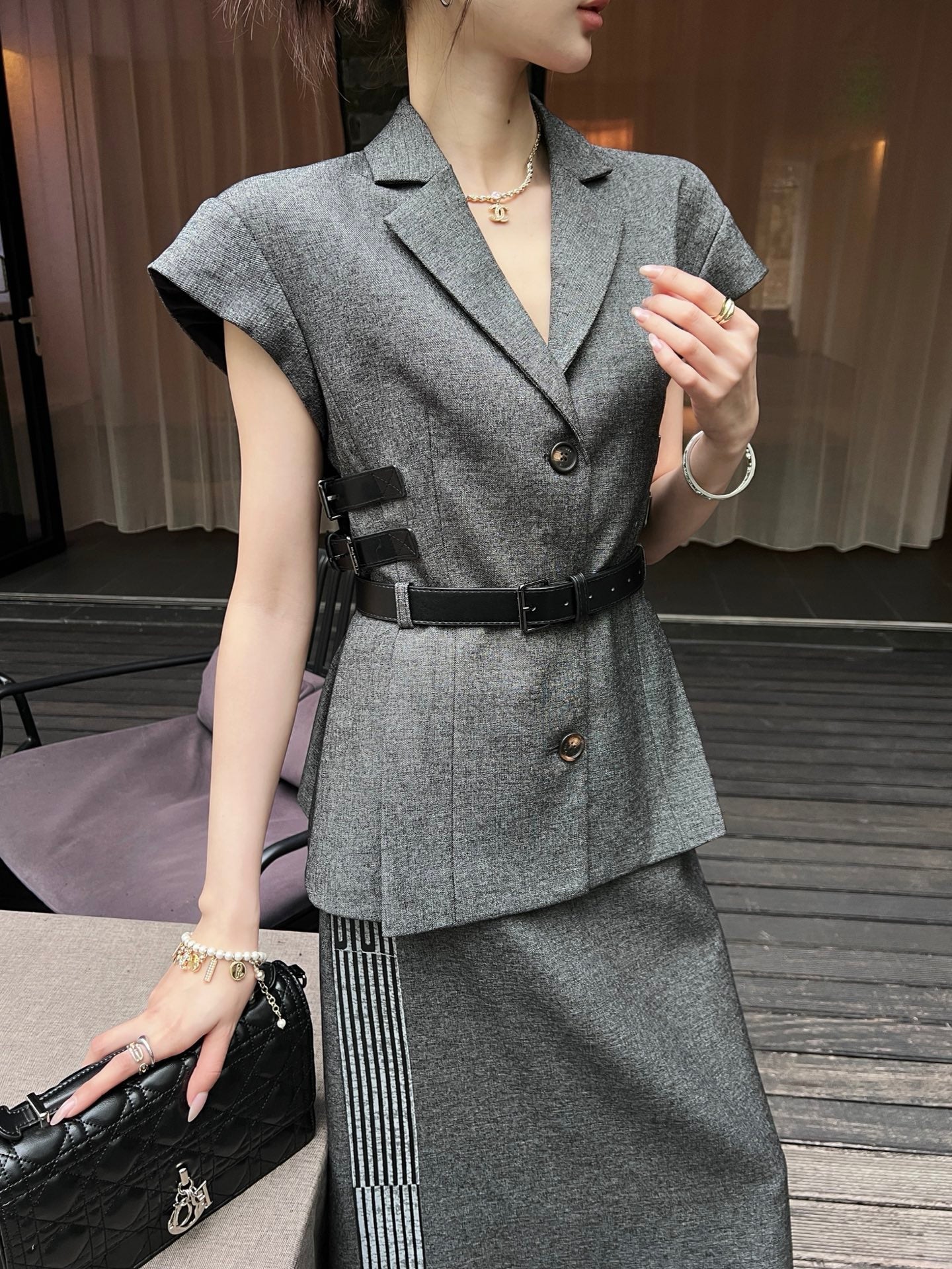 D 25ss sleeveless jacket
