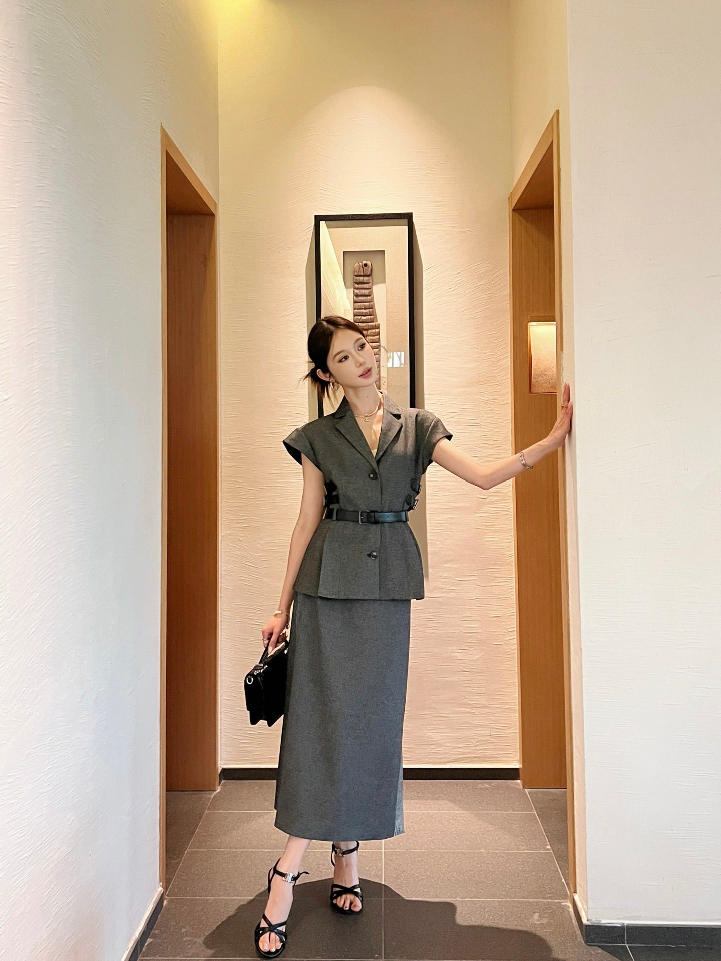 D 25ss webbing skirt