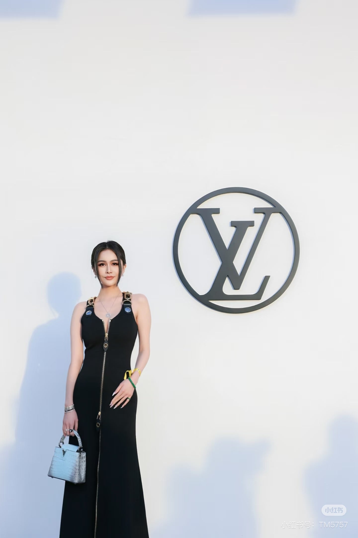 L 25ss metallic long dress