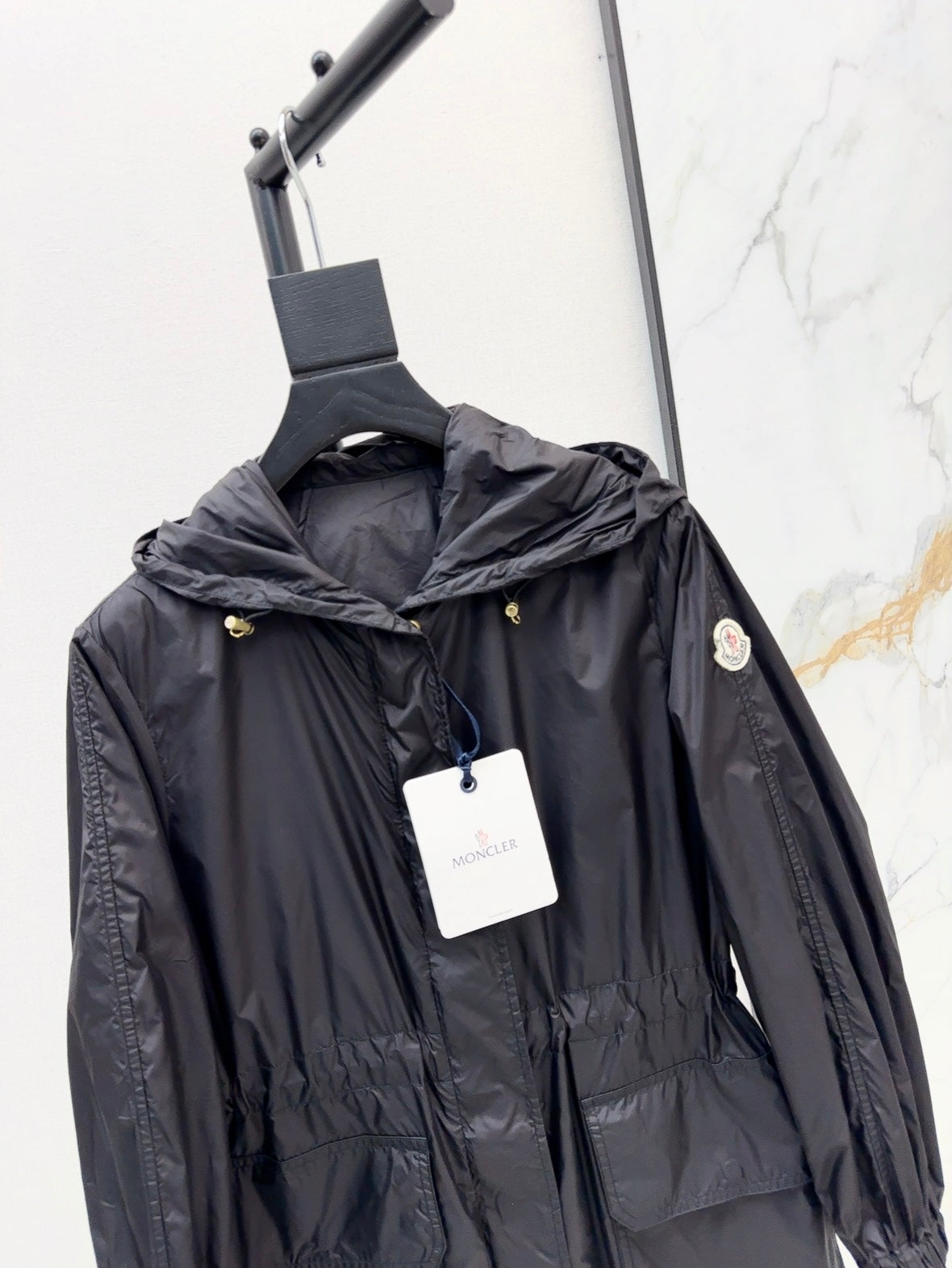 Mo 25ss hooded long coat parkas