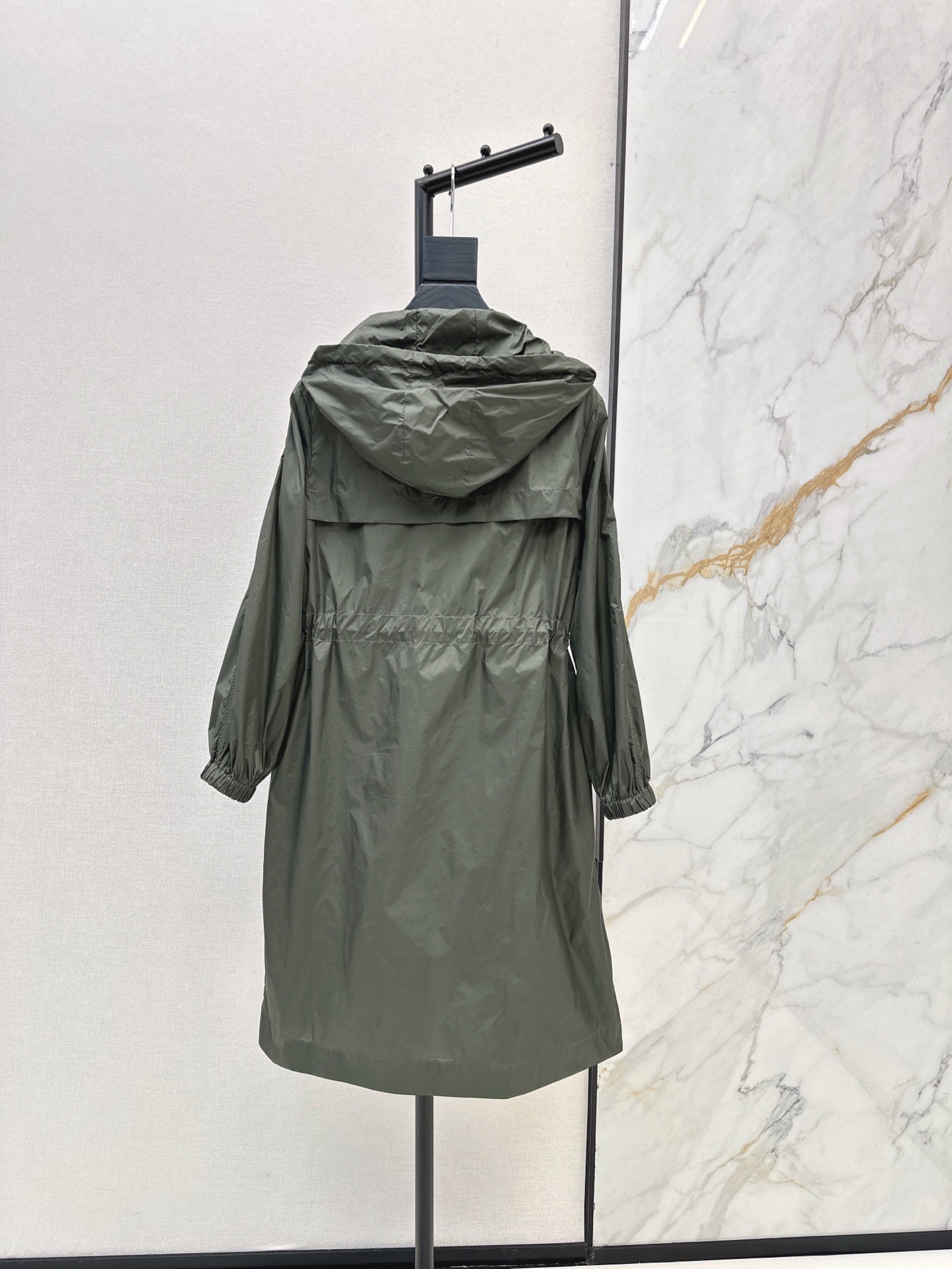 Mo 25ss hooded long coat parkas