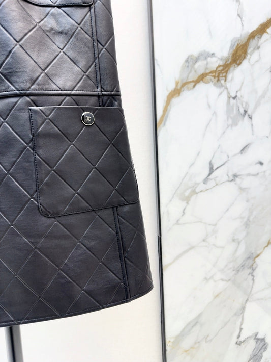 Ch 25ss genuine leather dress