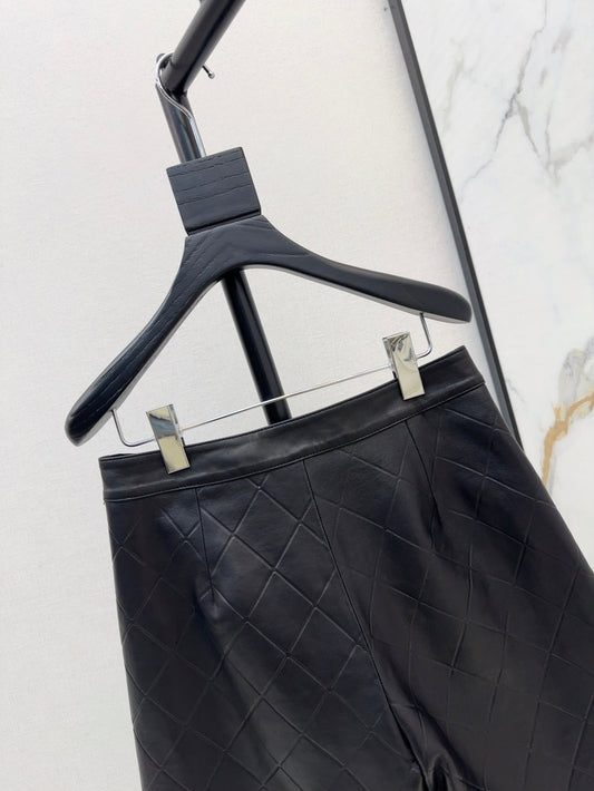 Ch 25ss genuine leather shorts