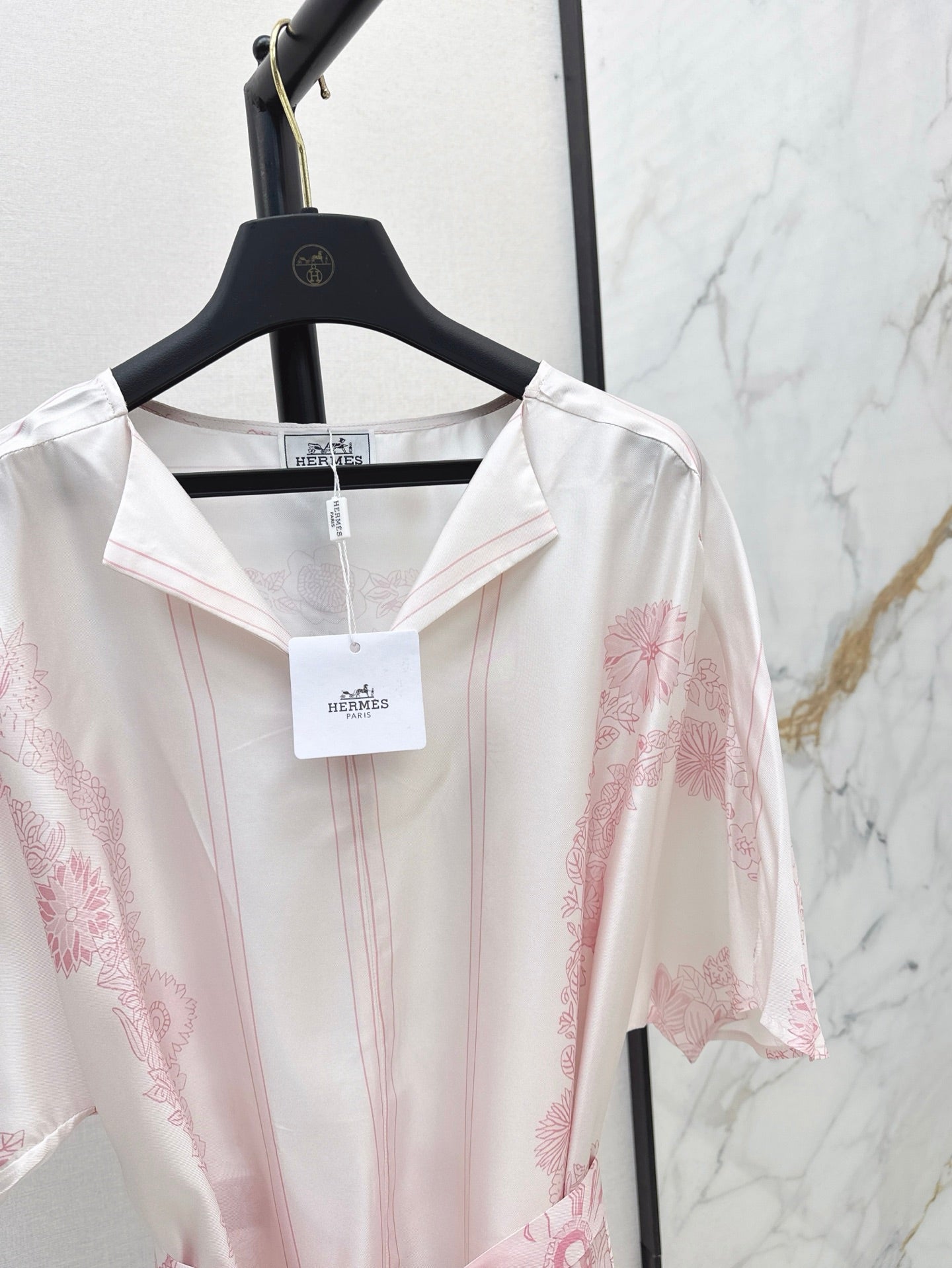 H 25ss Silk long dress