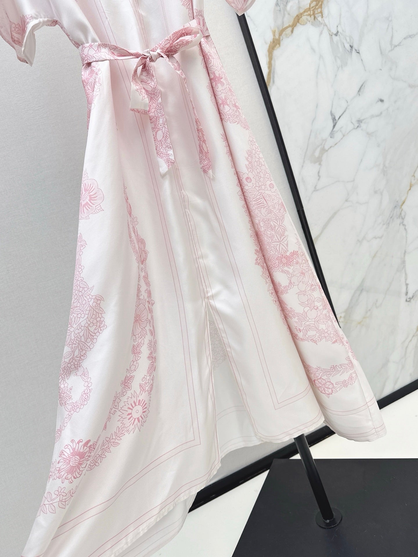 H 25ss Silk long dress