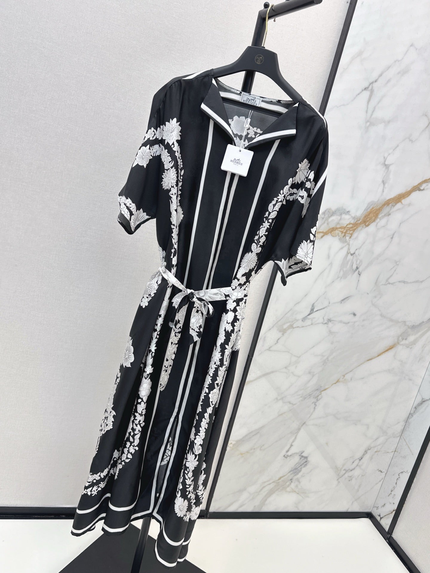H 25ss Silk long dress