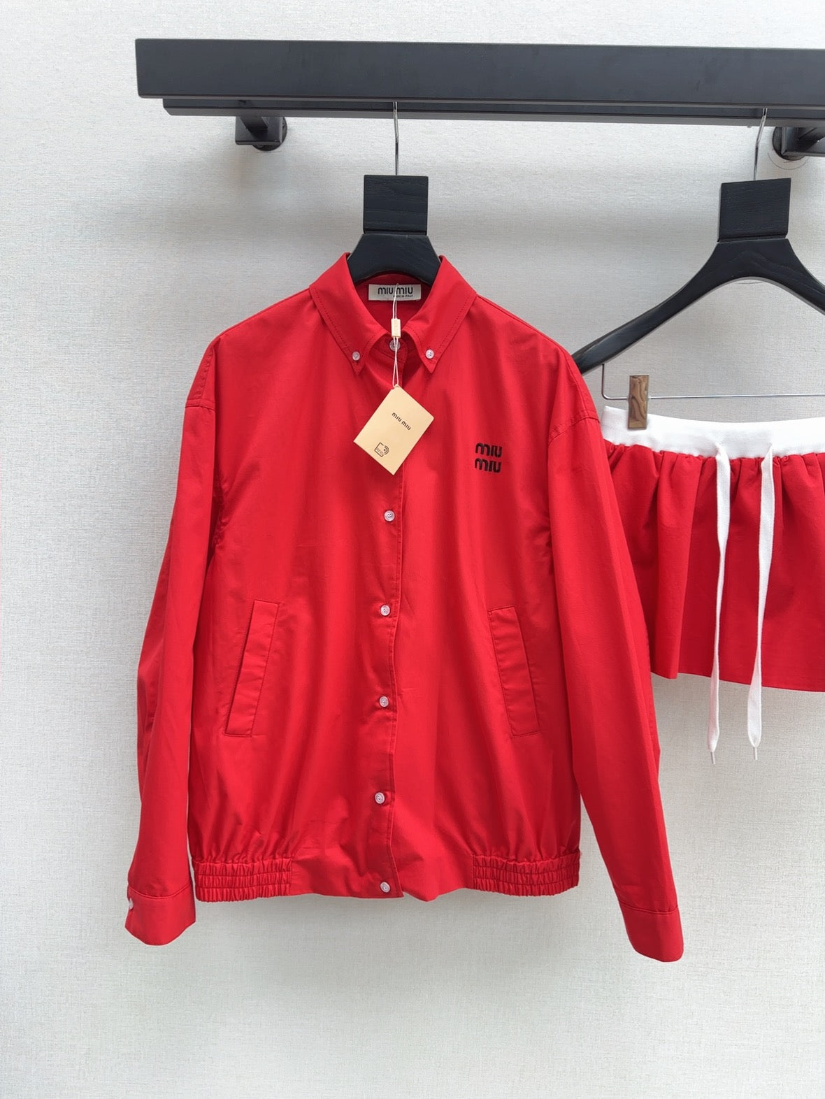 Mi 25ss shirt skirt set