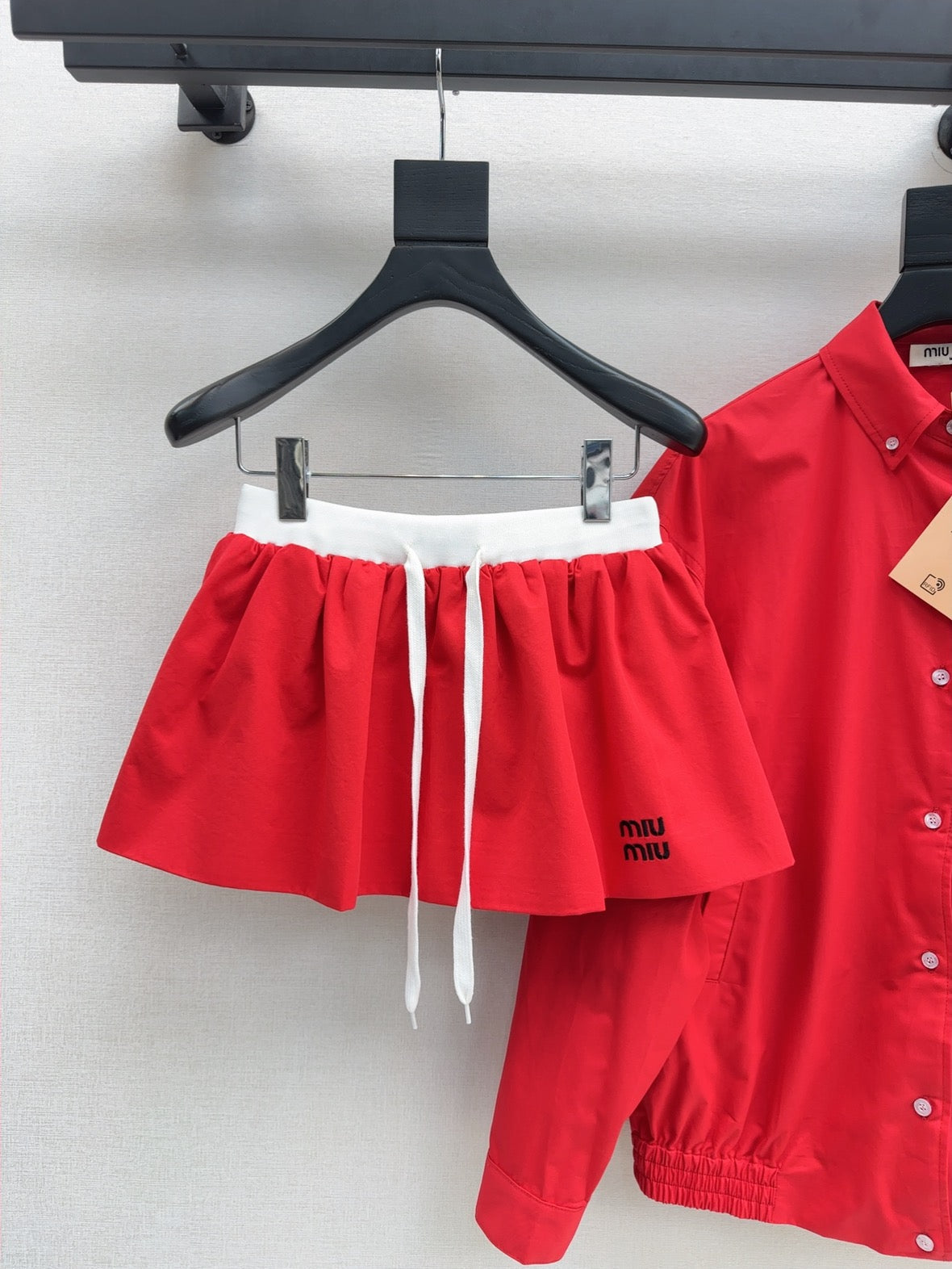 Mi 25ss shirt skirt set
