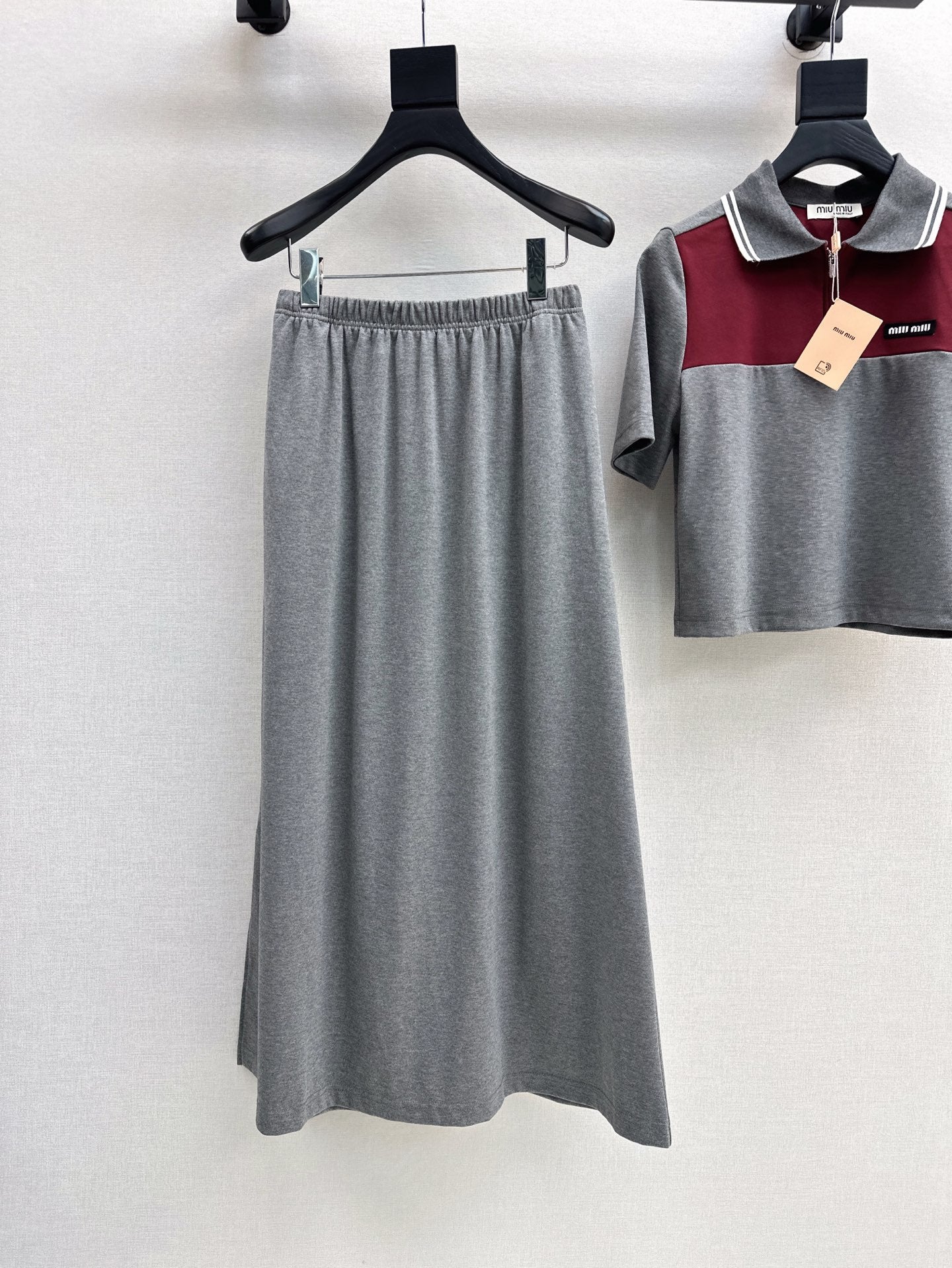 Mi 25ss polo skirt set