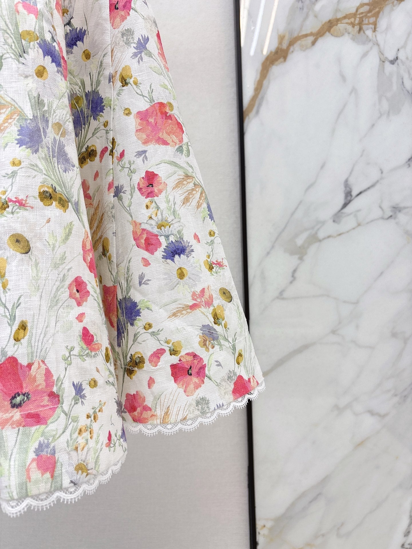 zim 25ss linen print dress