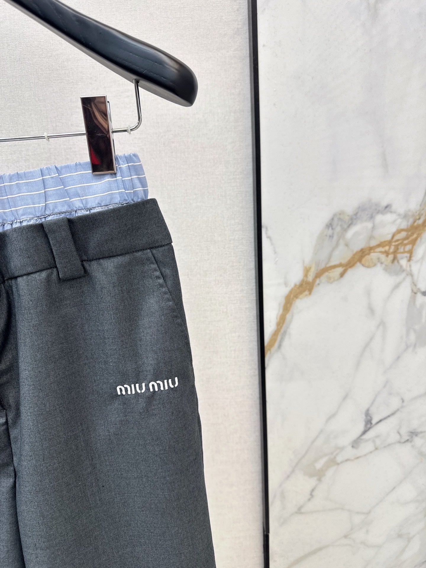Mi 25ss embroider pants