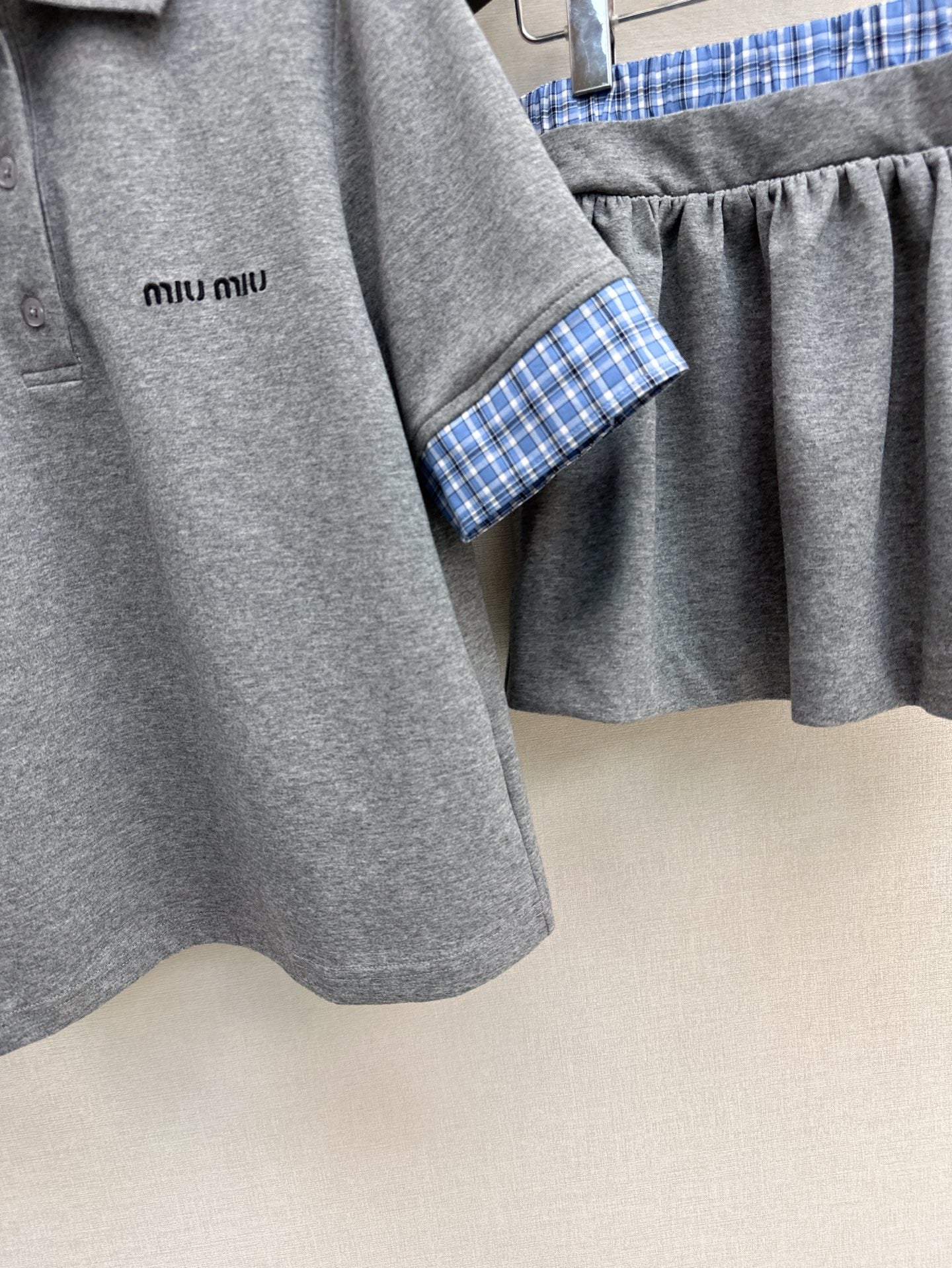 Mi 25ss polo skirt set