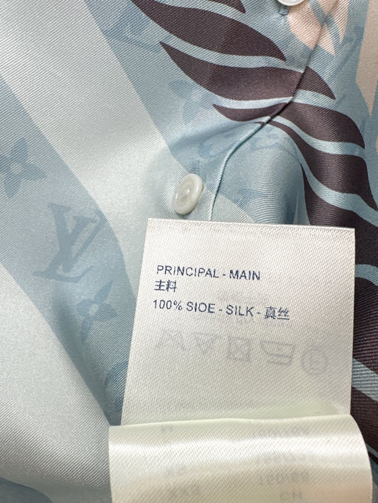 L 25ss silk shirt pants set