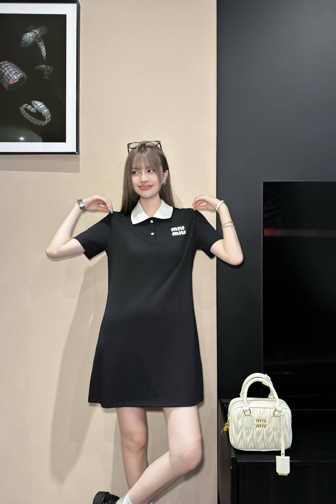 Mi 25ss embroidered dress