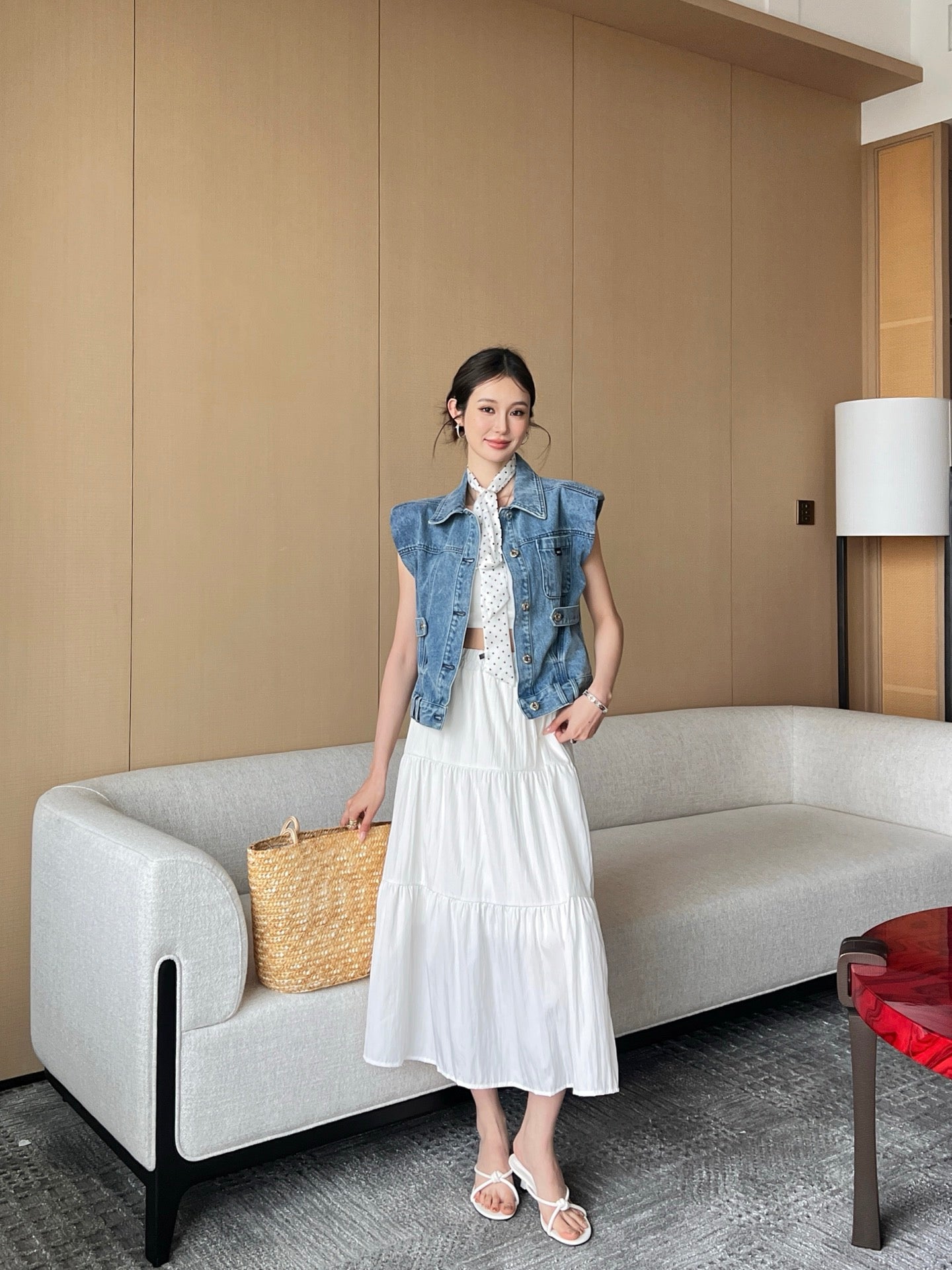 M 25ss denim vest