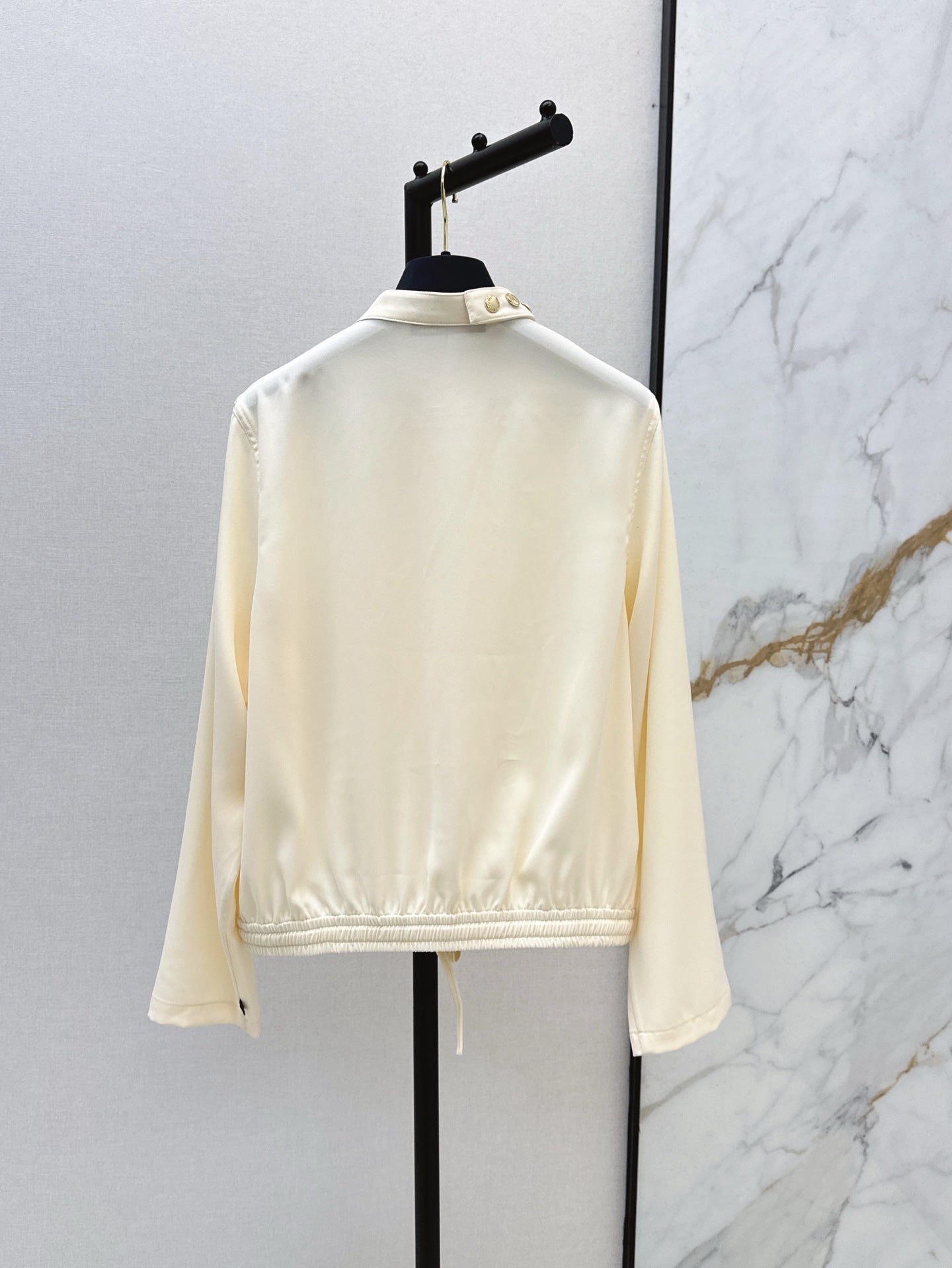 L 25ss drawstring shirt