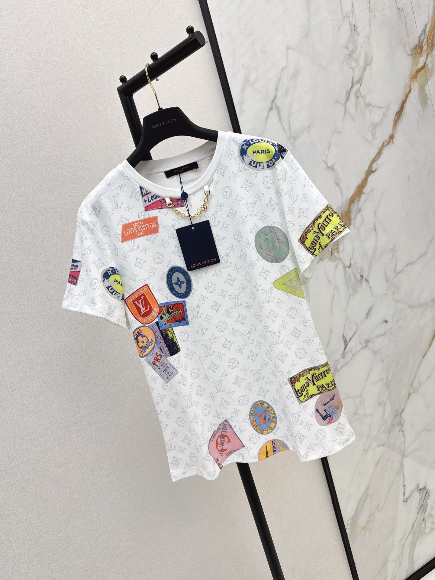 L 25ss print t-shirt