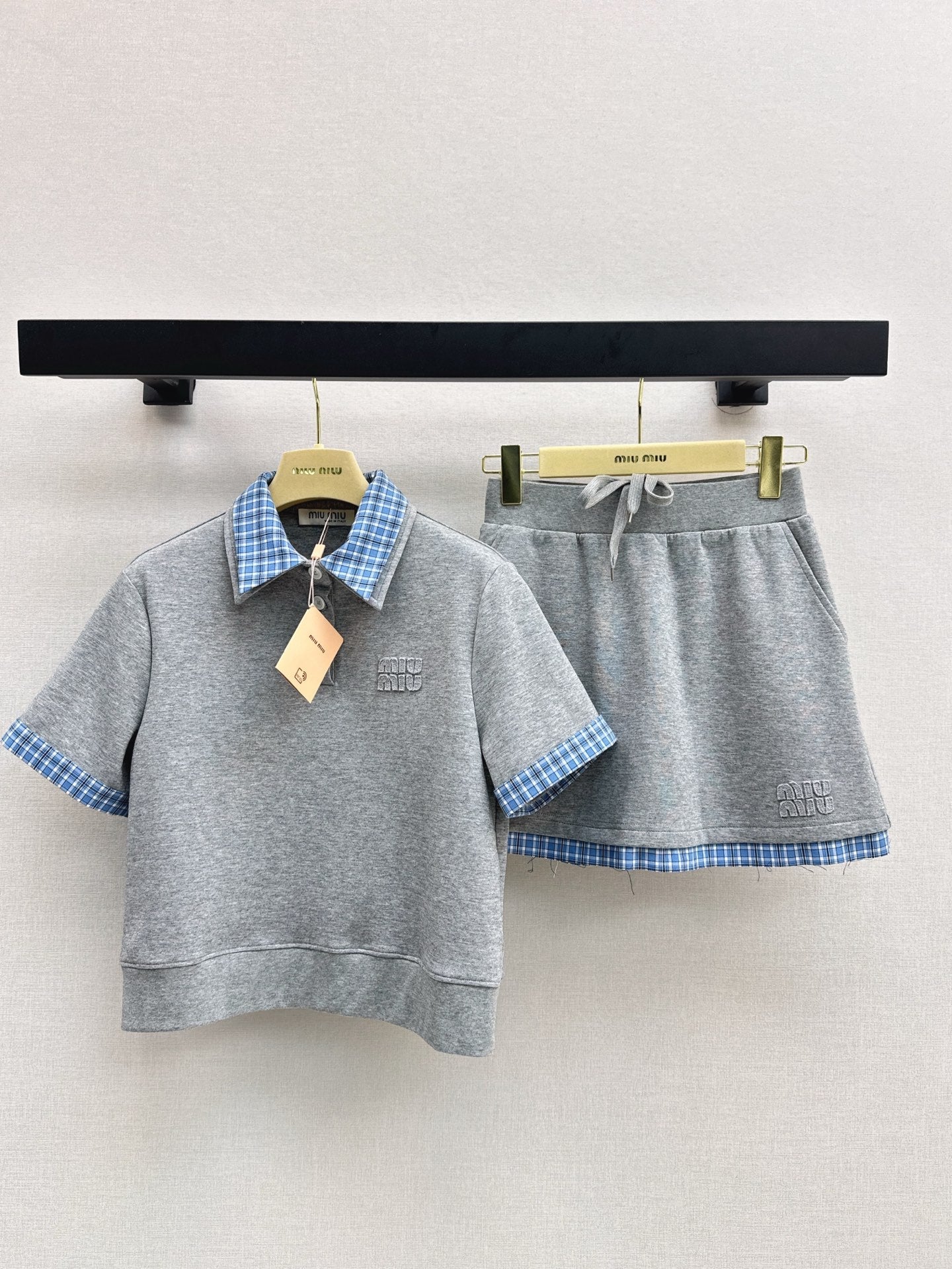 Mi 25ss polo skirt set