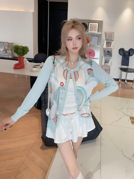 H 24ss tencel cardigan