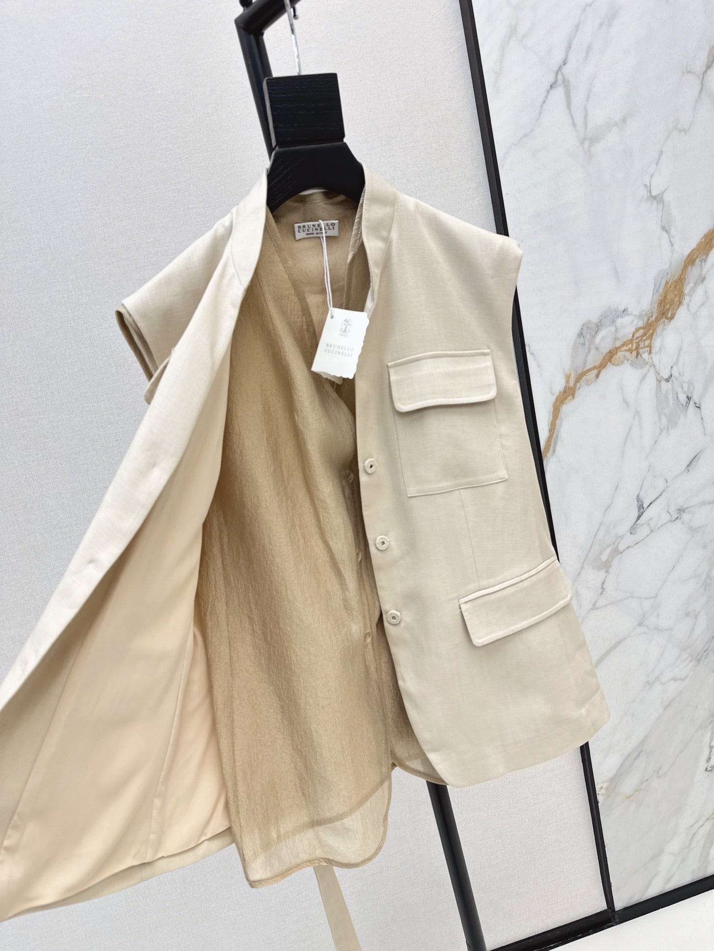 brun 25ss vest jacket