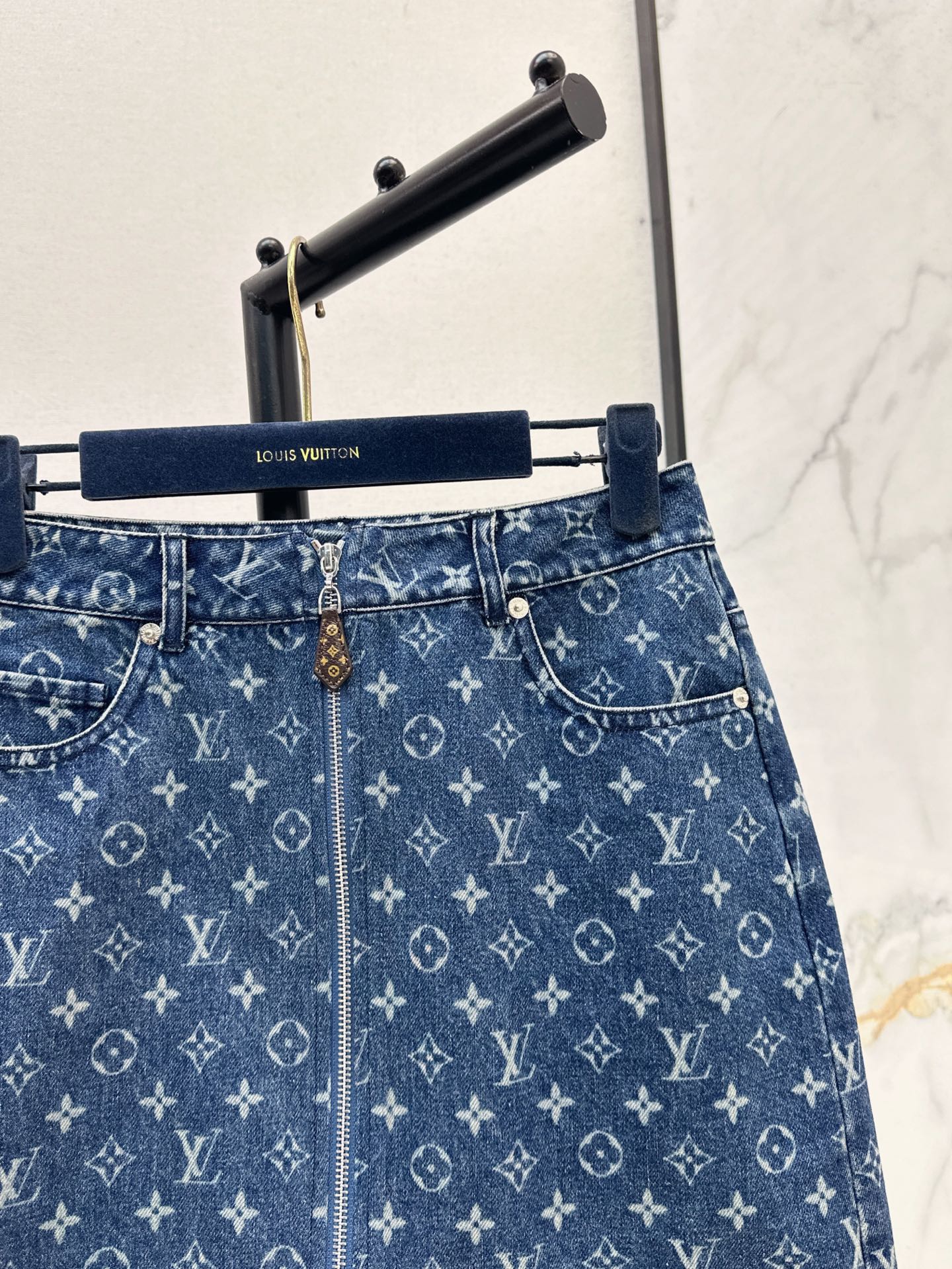 L 25ss denim skirt