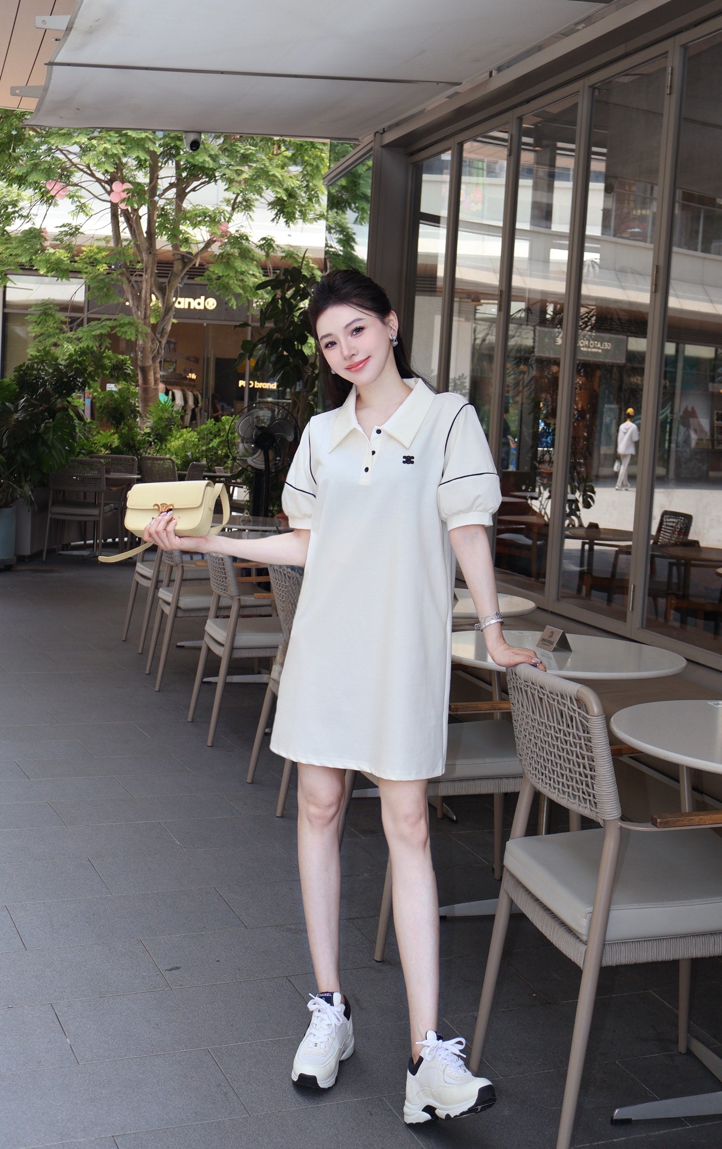 Ce 25ss embroidered dress