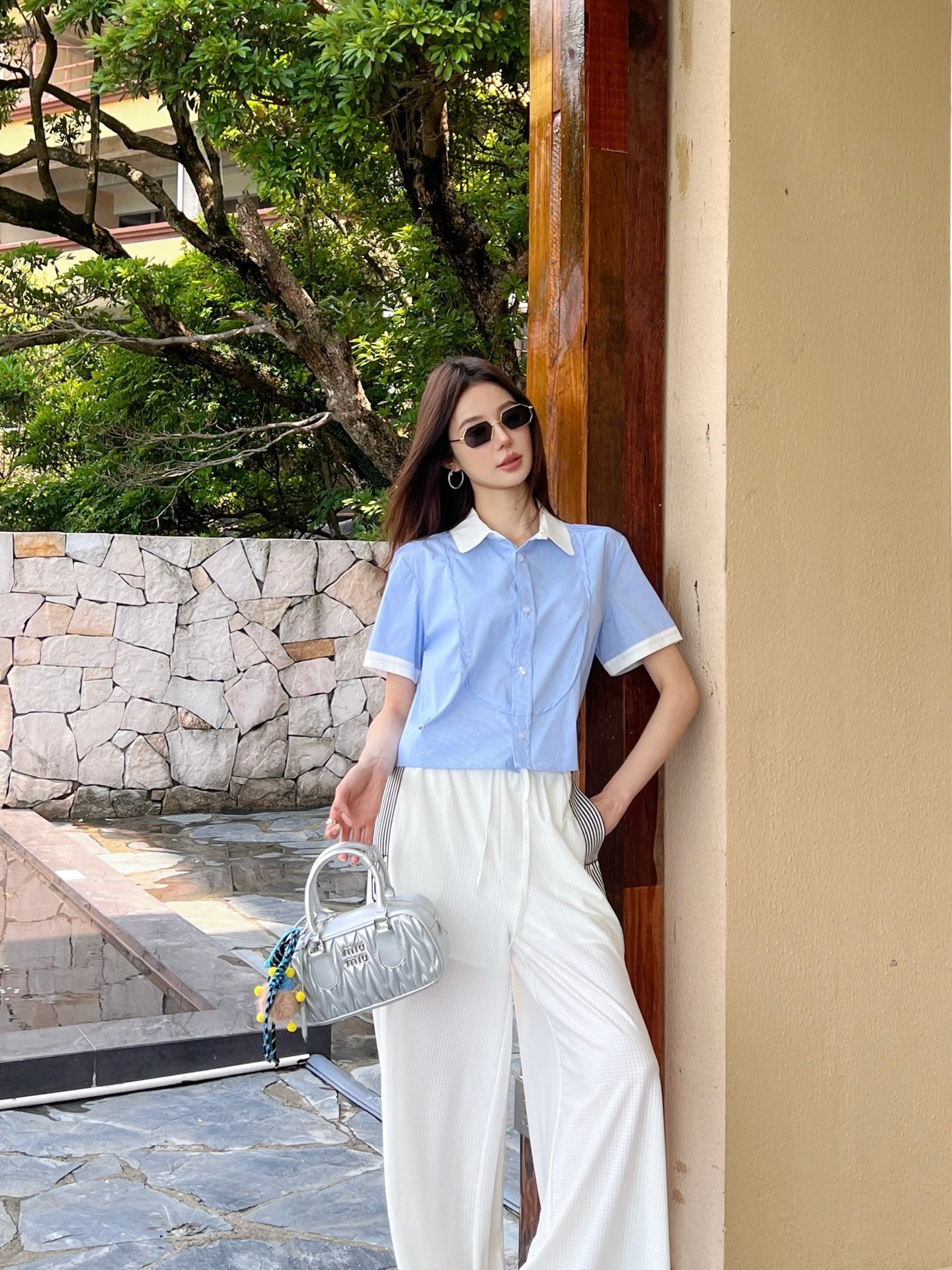 Dio 25ss embroidered shirt