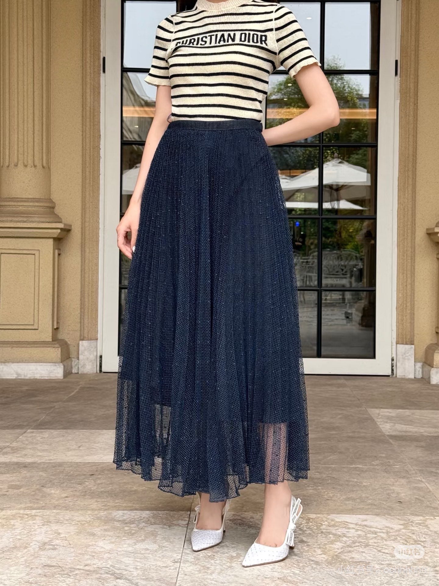 CD 25SS pleated skirt