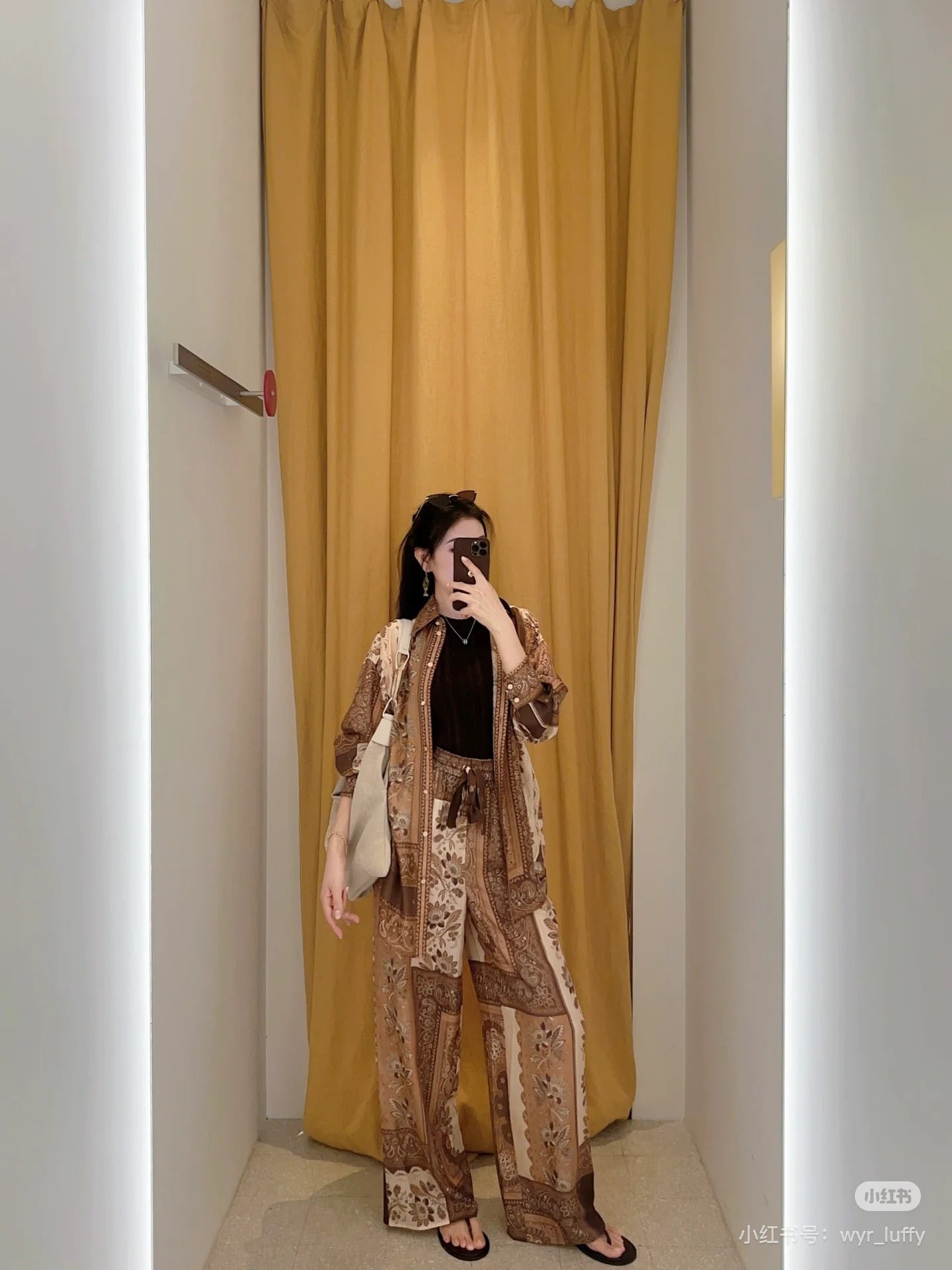 zim 25ss print silk shirt