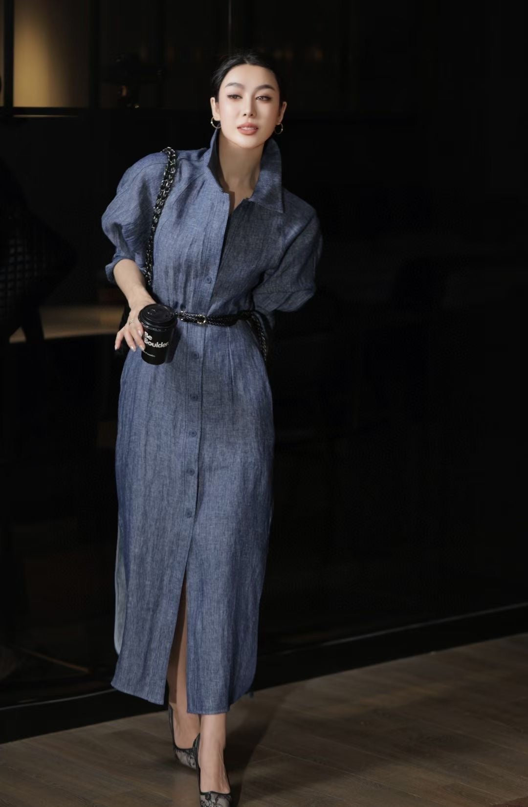 Loro 25ss linen dress