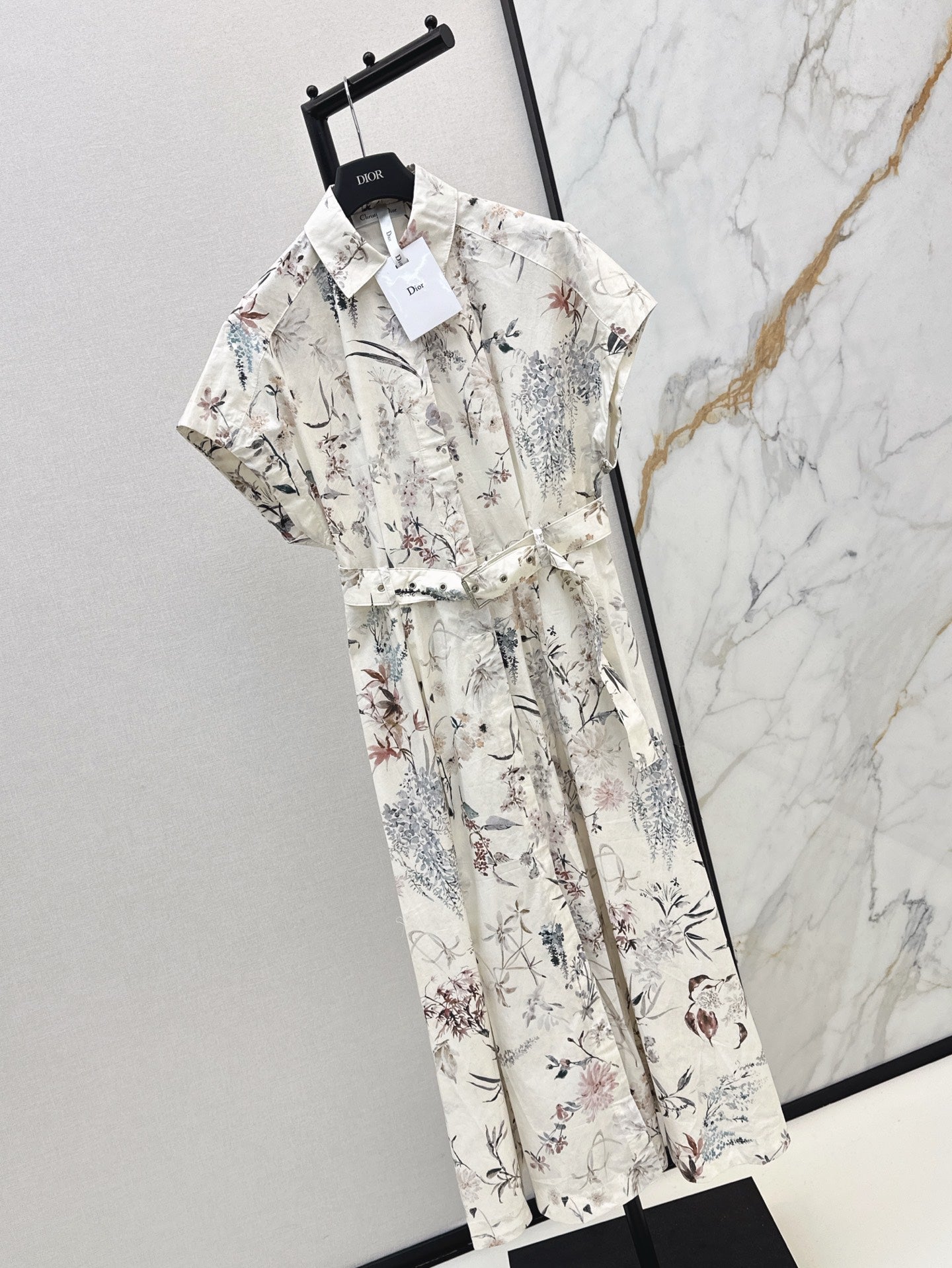 CD 25ss print shirt dress