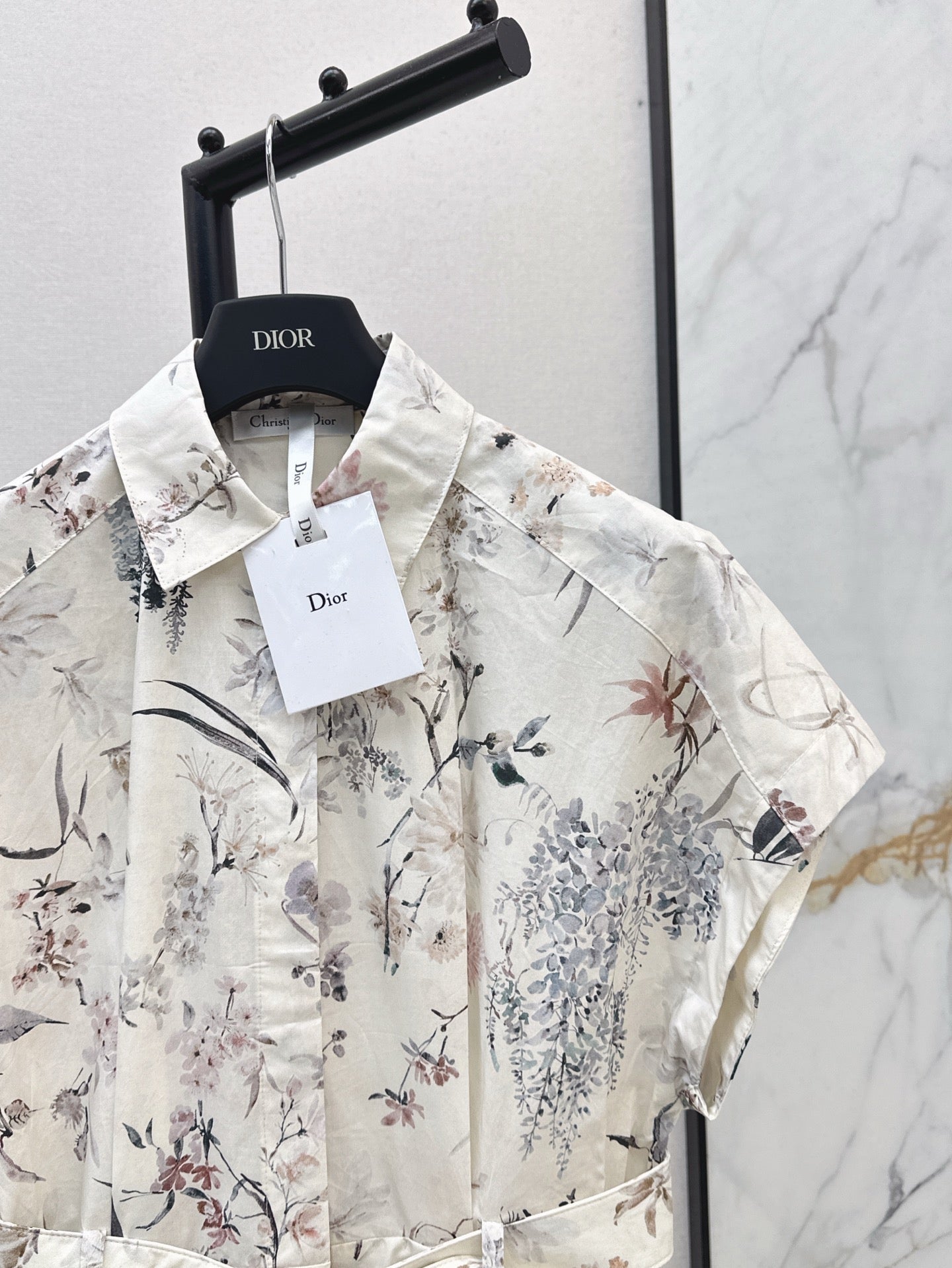CD 25ss print shirt dress