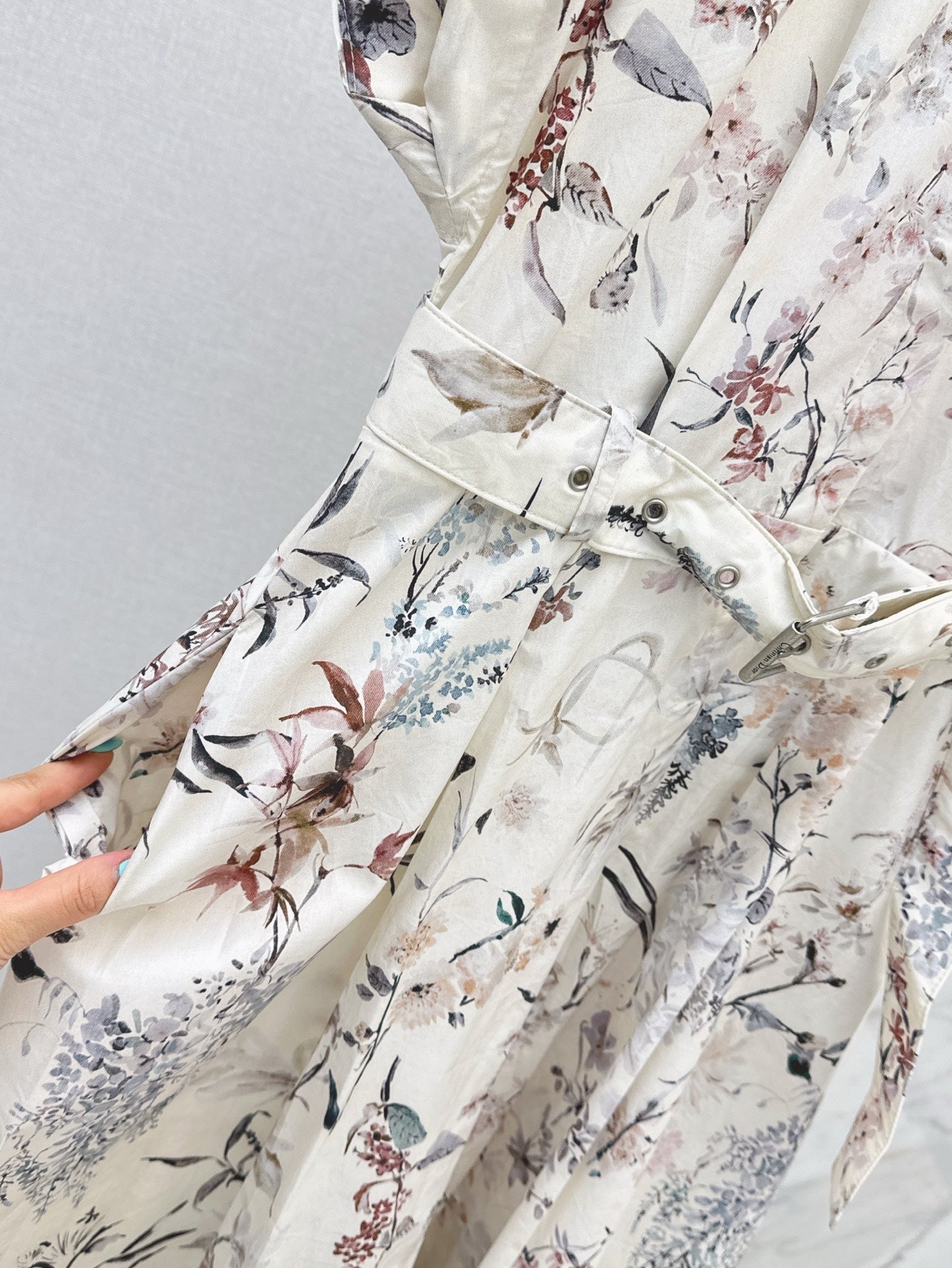 CD 25ss print shirt dress