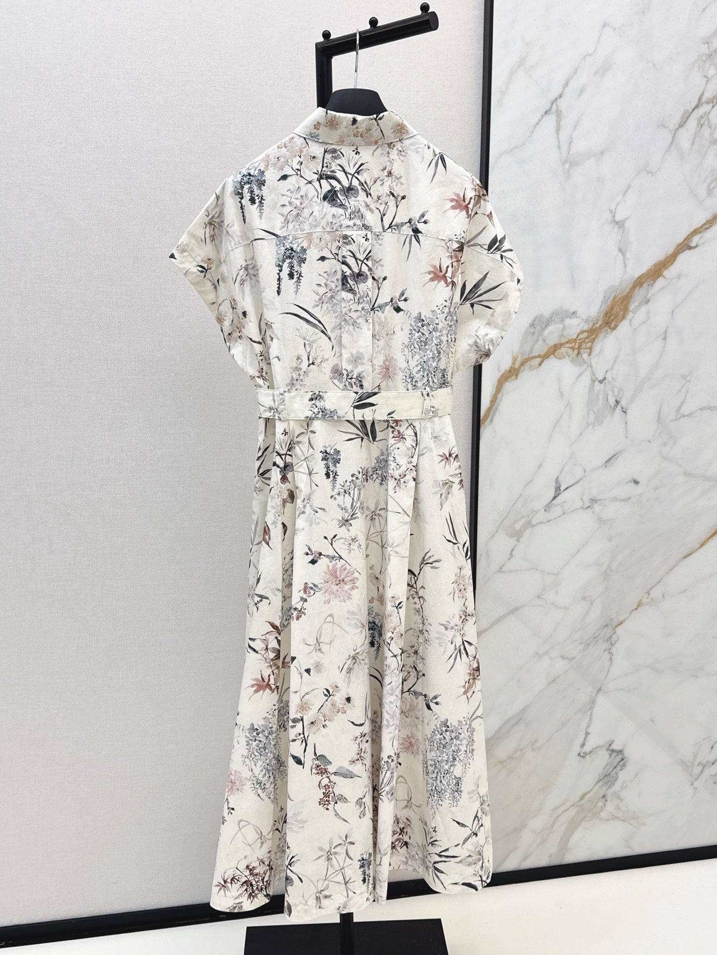 CD 25ss print shirt dress