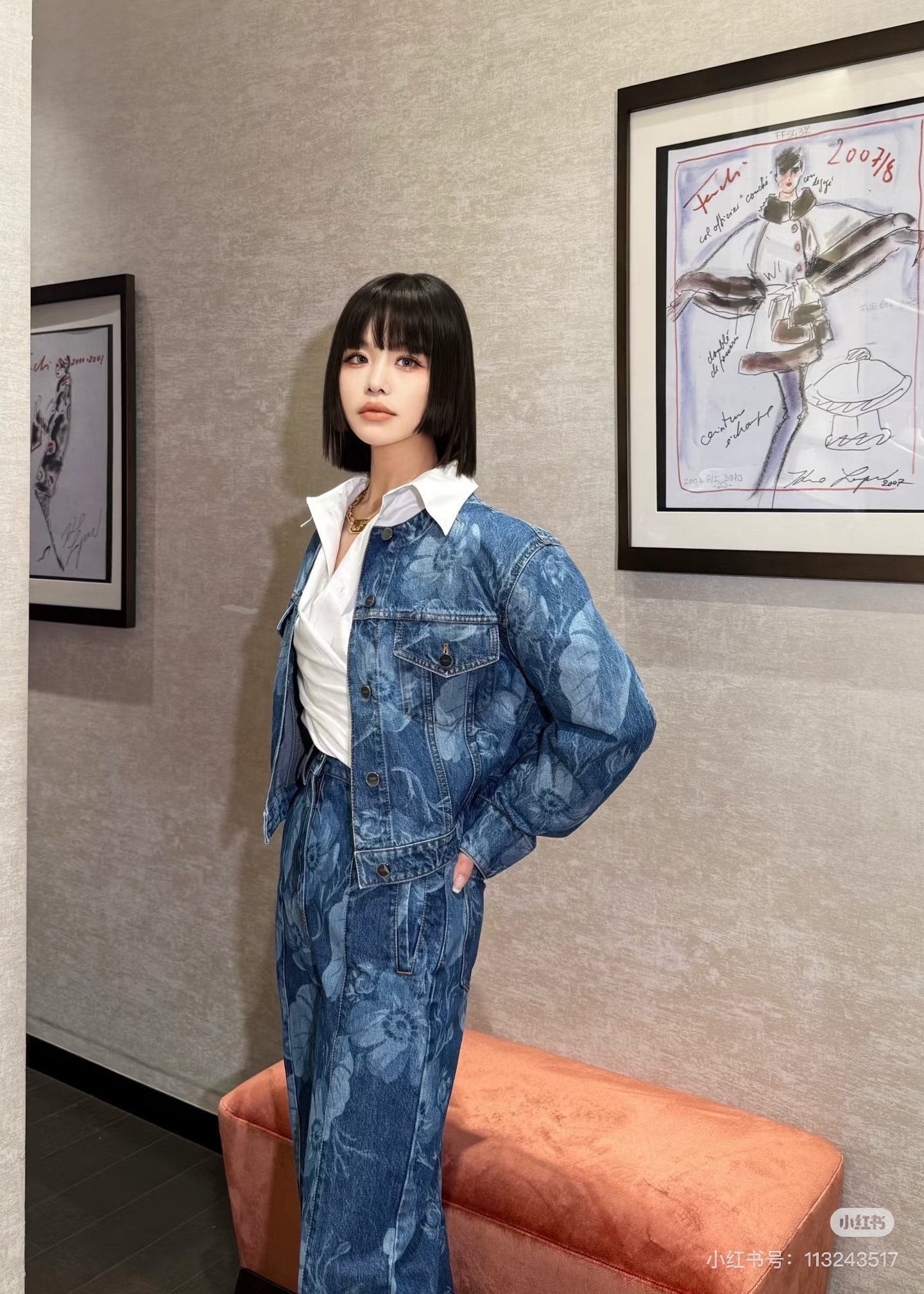Fen 25ss denim jacket