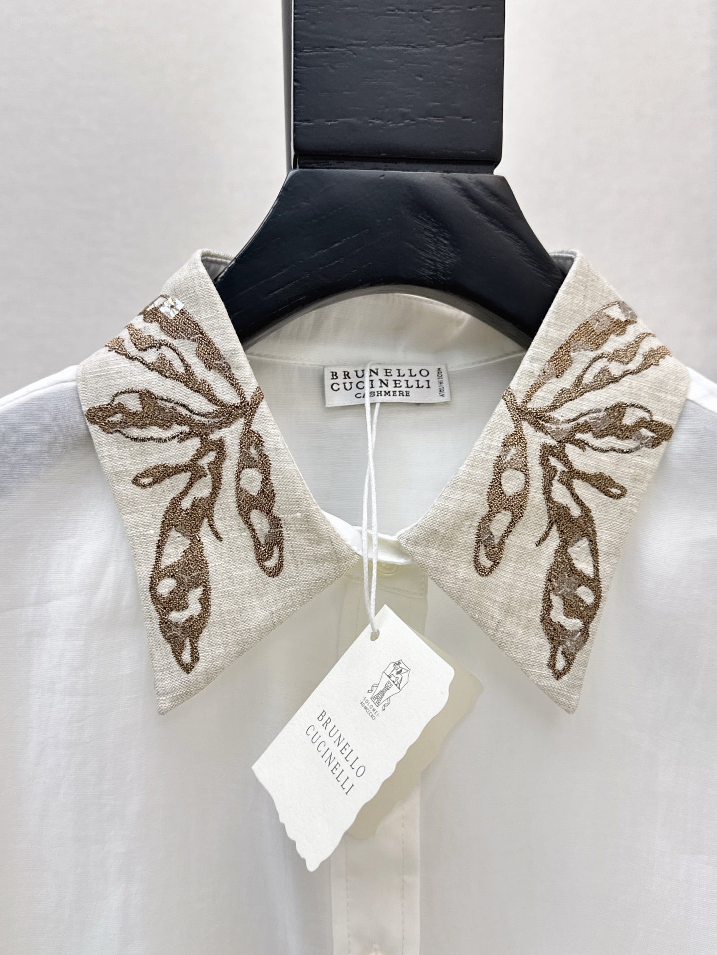 bru 25ss embroidered shirt