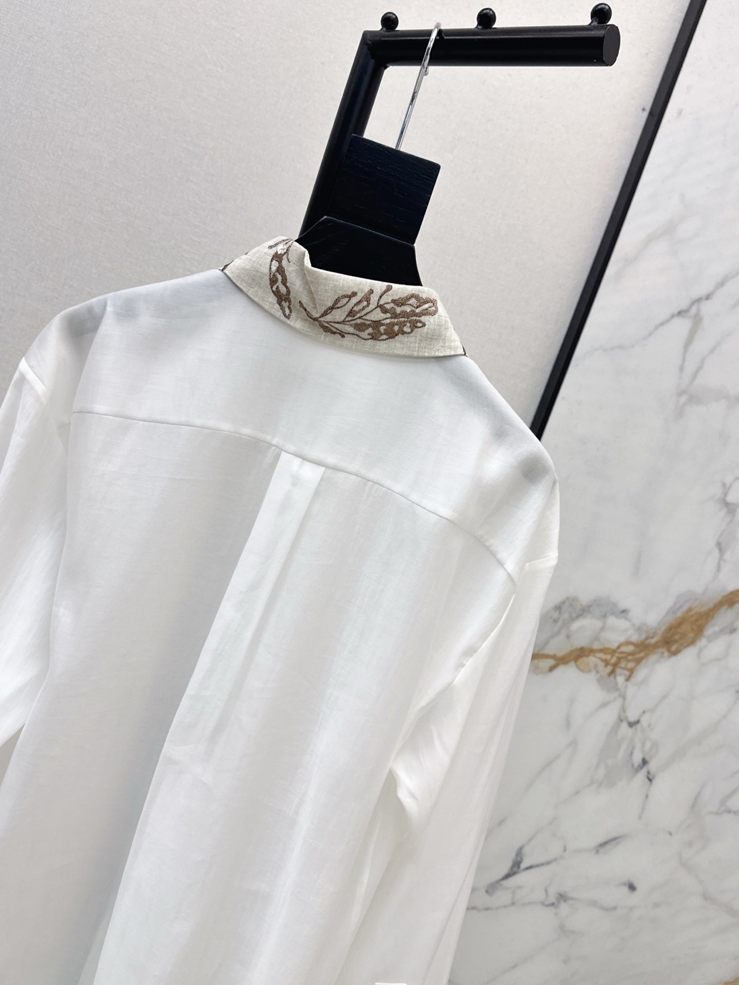 bru 25ss embroidered shirt