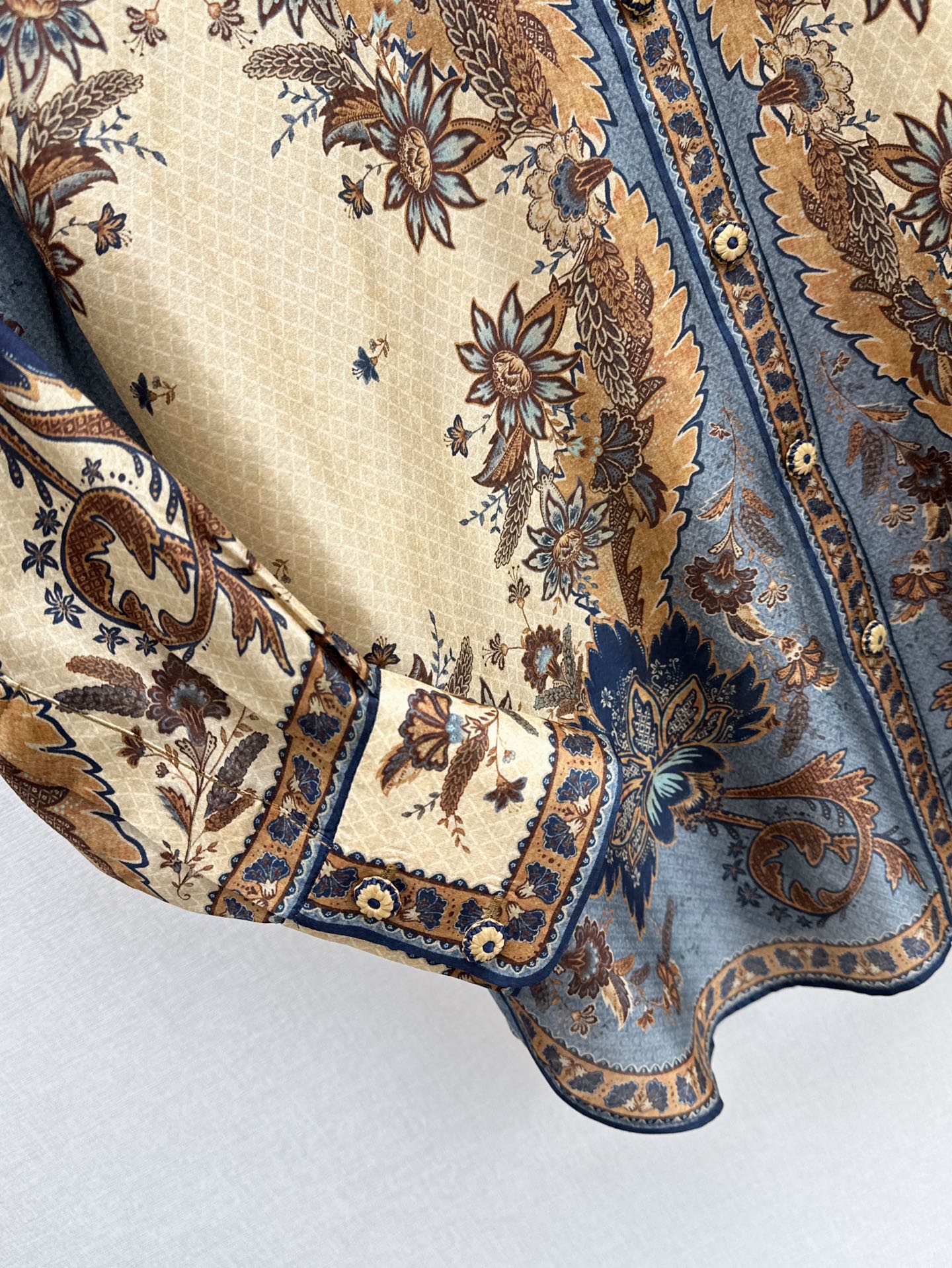 ZIM 25ss silk print shirt