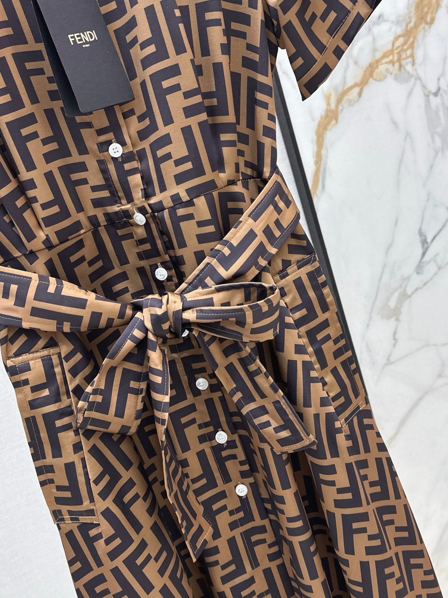 Fen 25ss jacquard dress