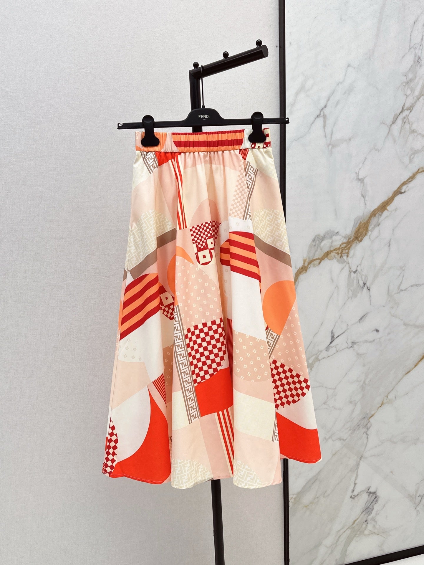 Fen 25ss print skirt