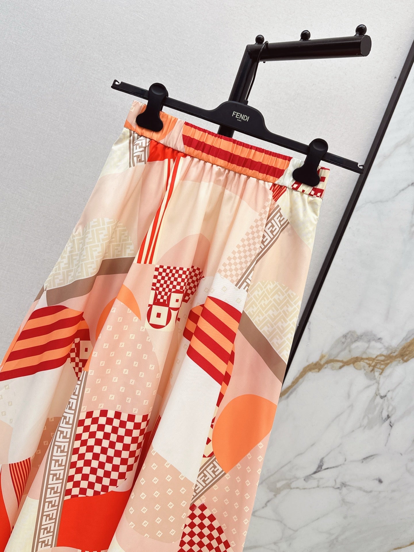 Fen 25ss print skirt