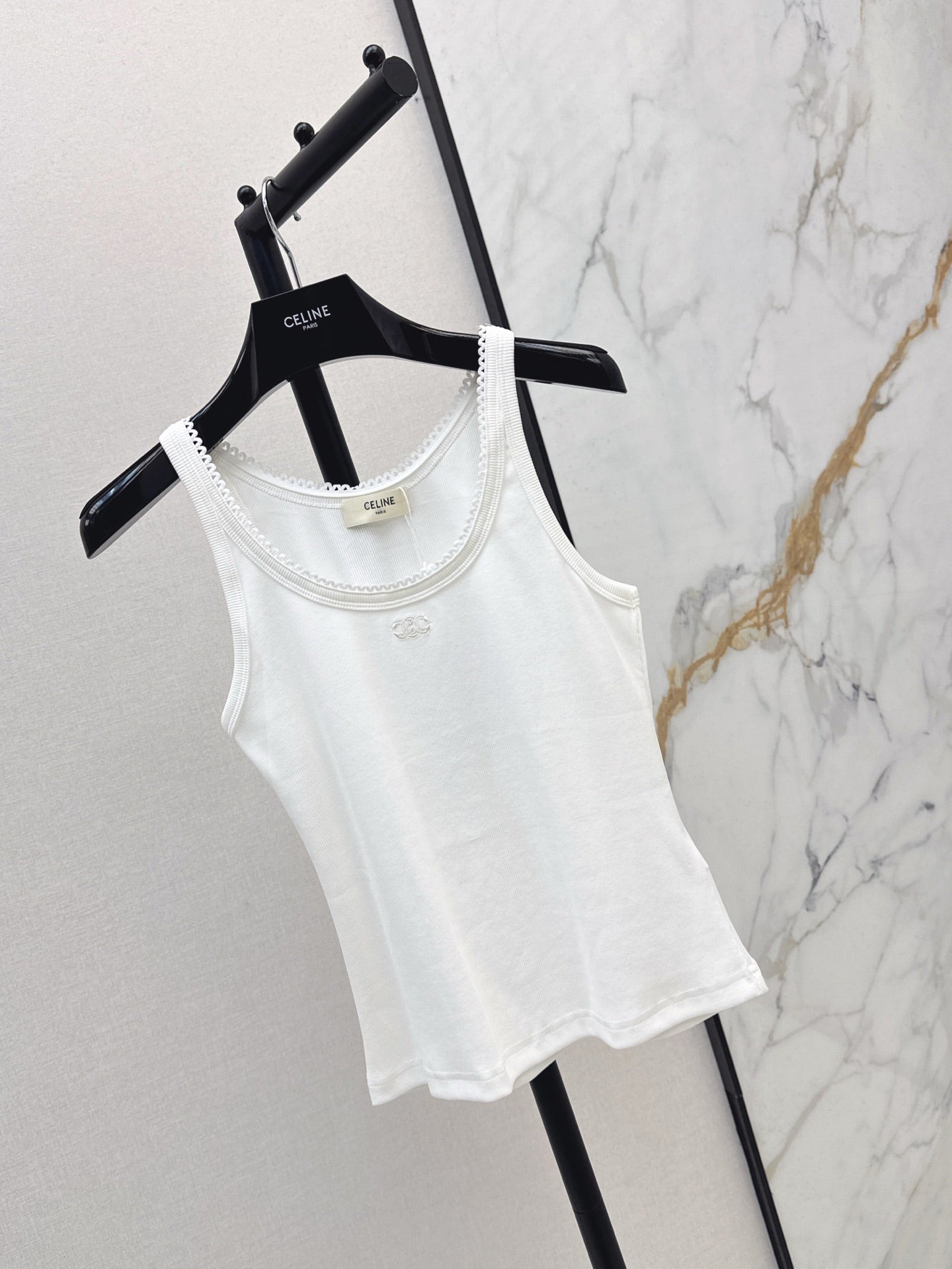 Celi 25ss embroidered vest