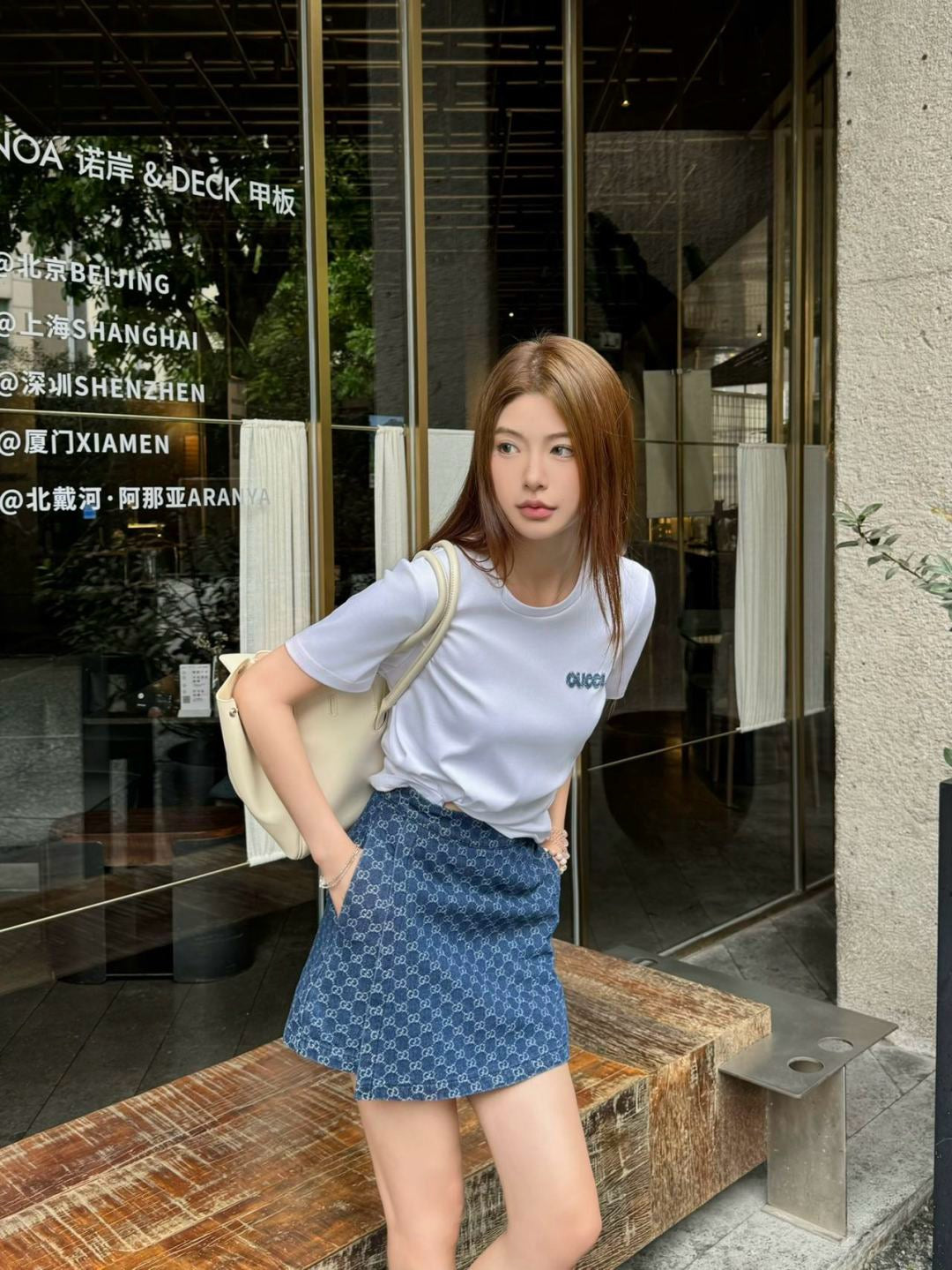 Gu 25ss tee short set