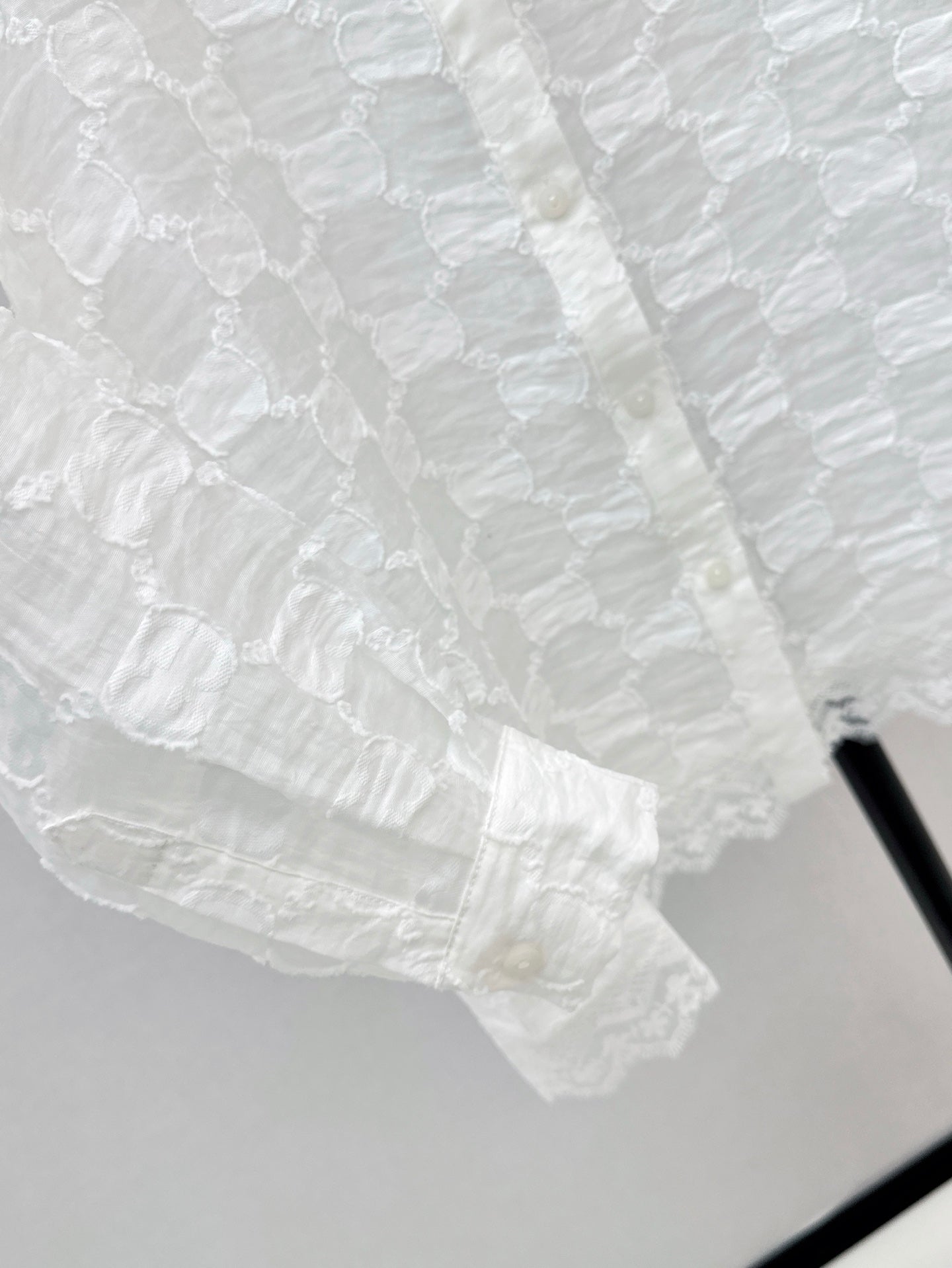 Gu 25ss jacquard shirt