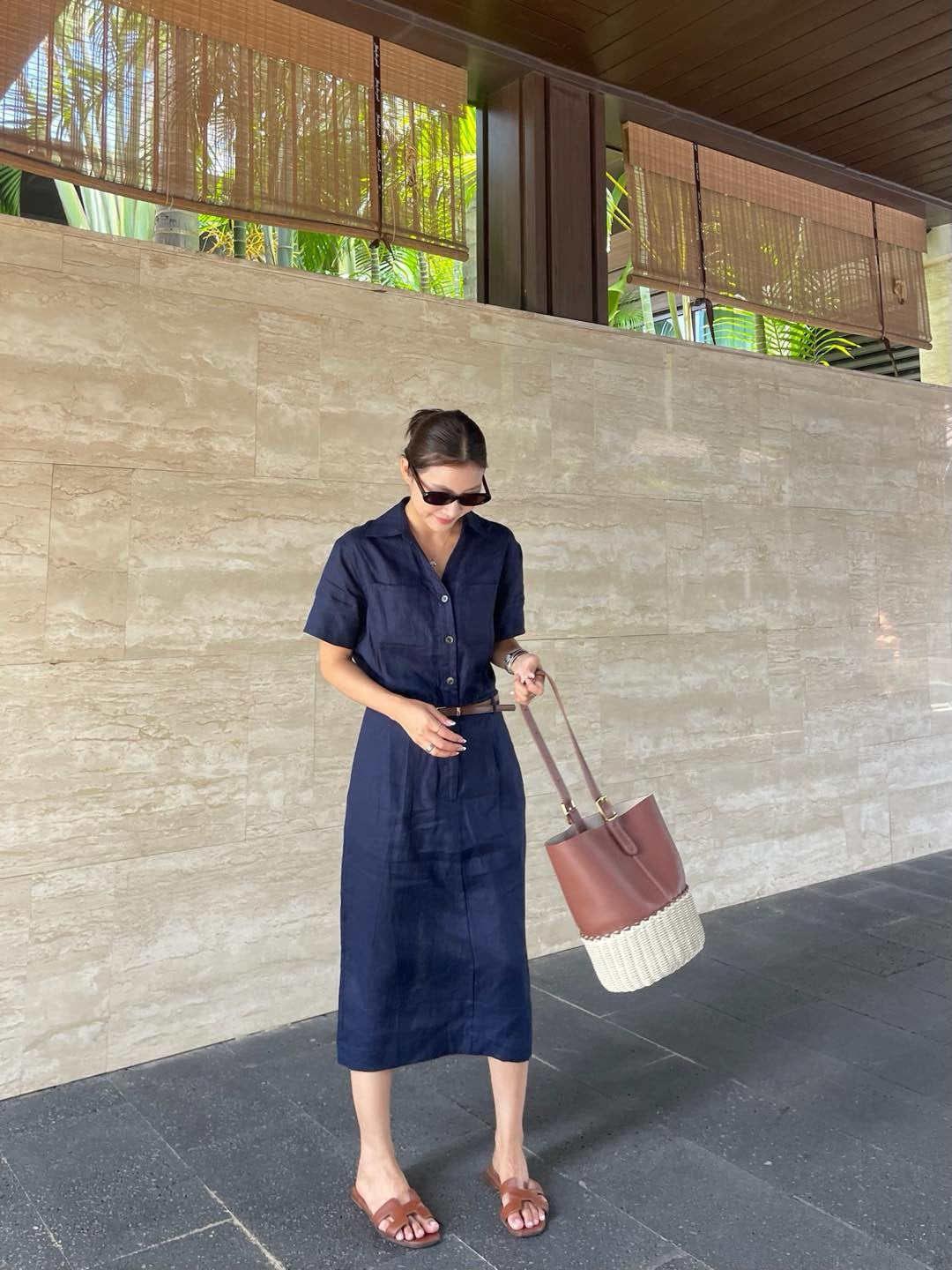 Loro 25ss linen dress