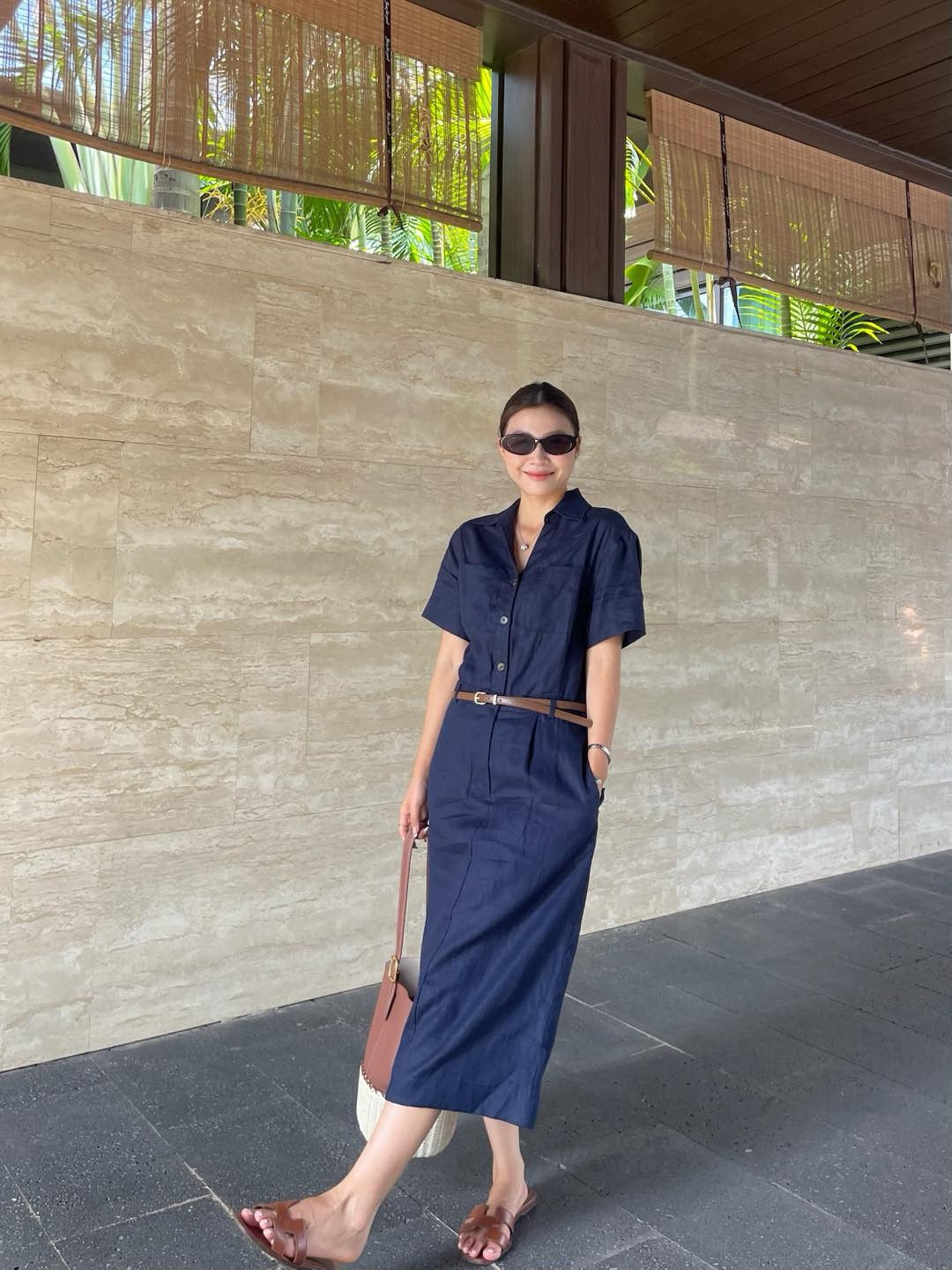 Loro 25ss linen dress