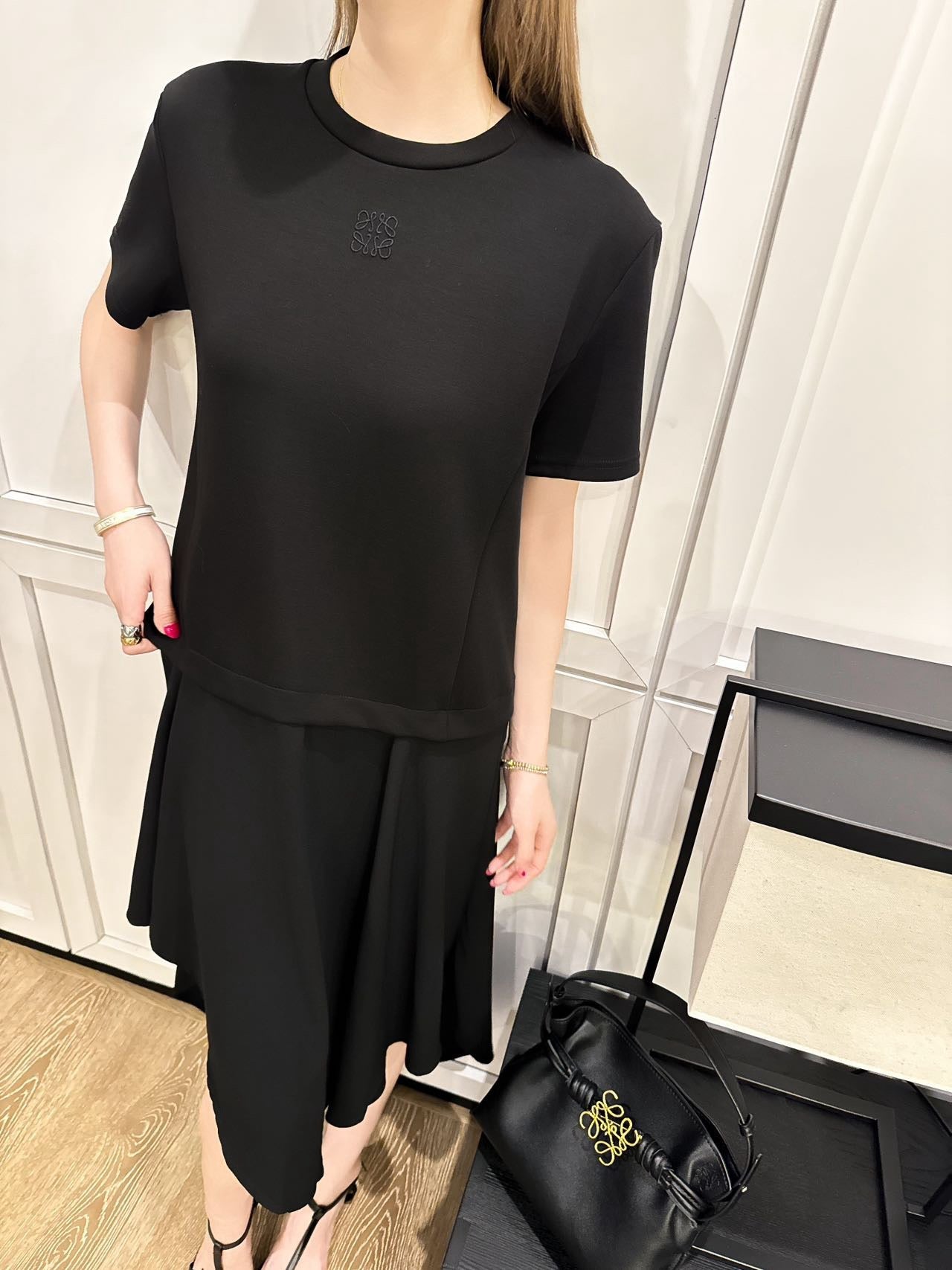 Loe 25ss embroidered dress