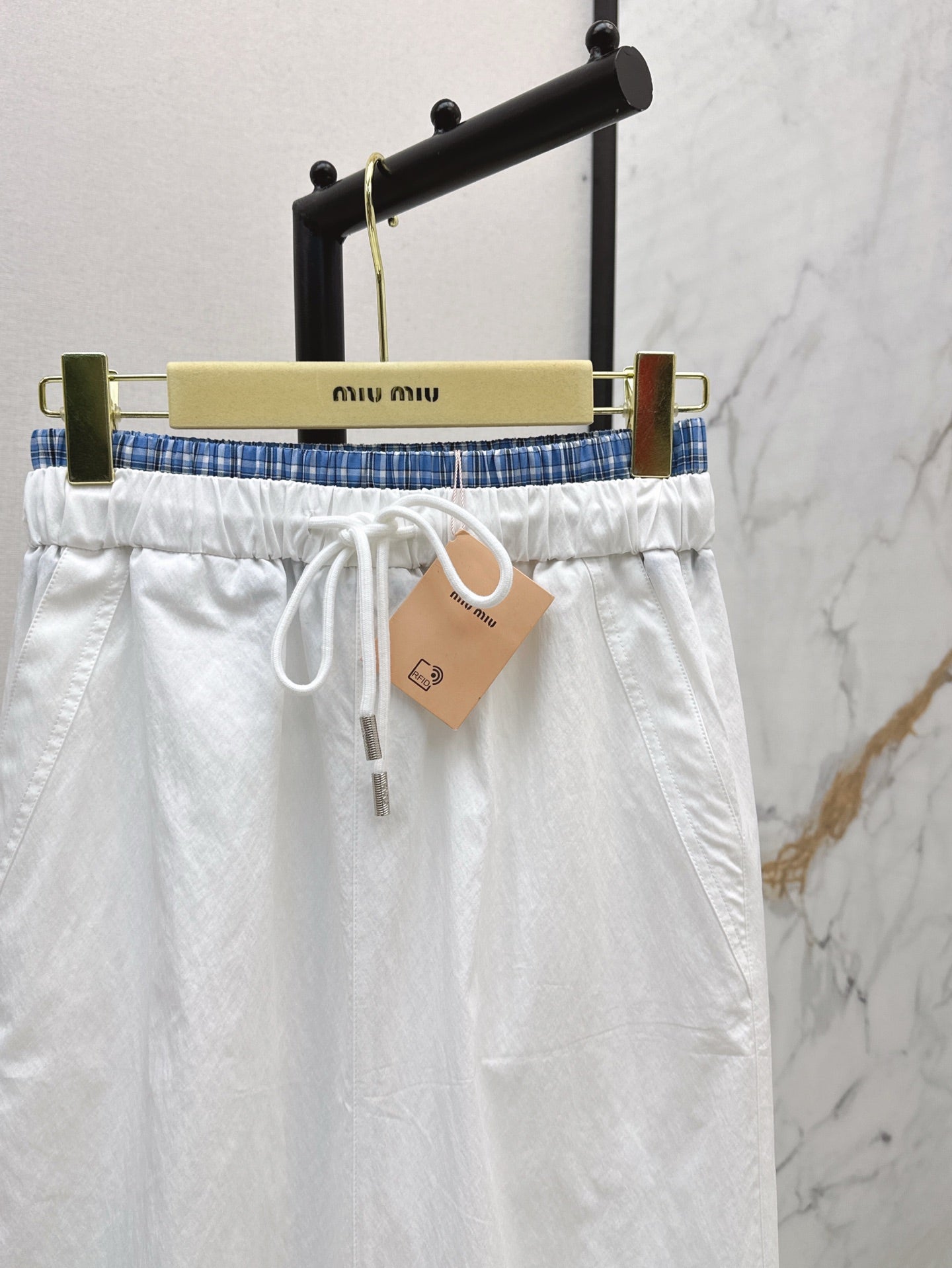 Miu 25ss drawstring skirt